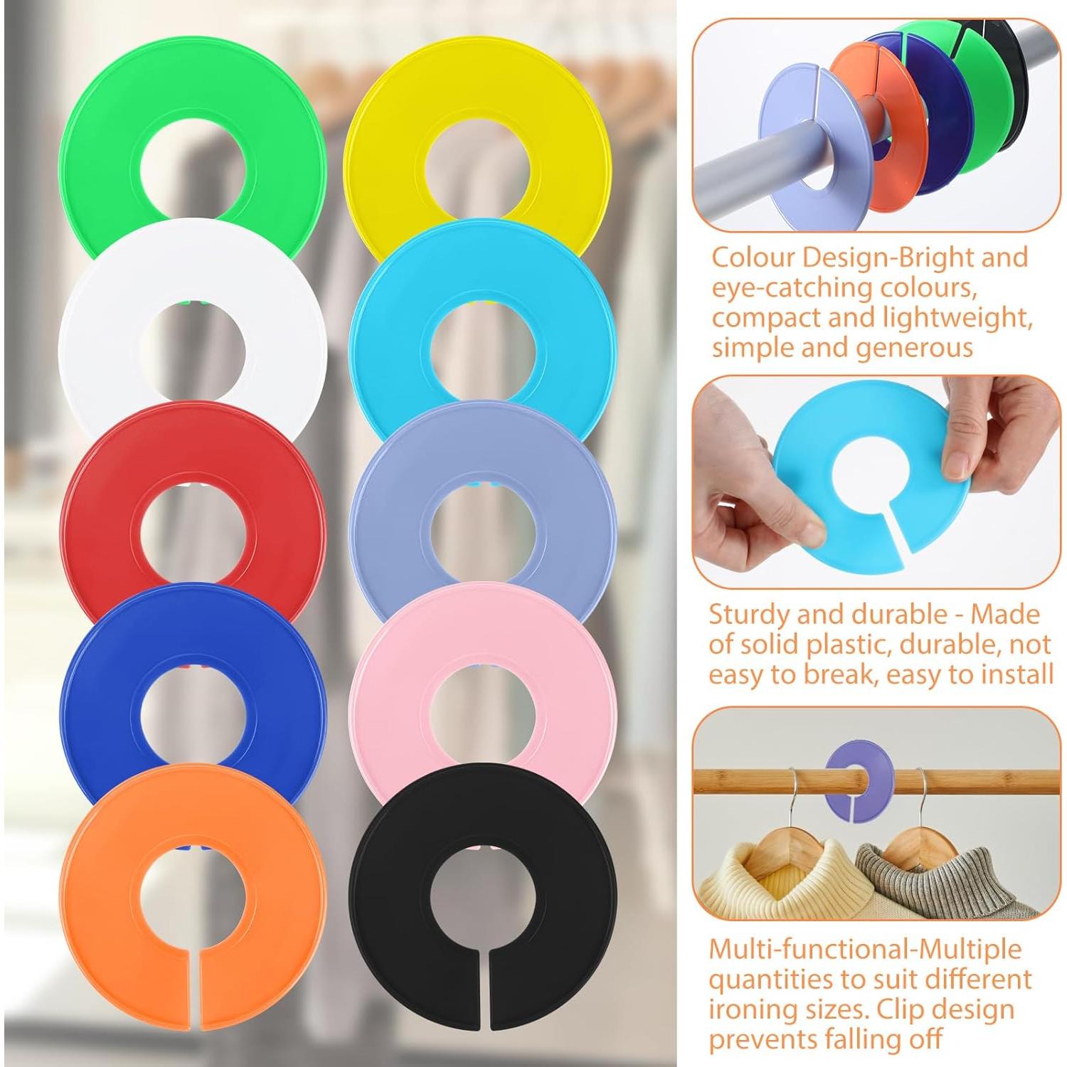 10 Divisores de Armario Coloridos BOHUIZ para Ropa Colgante