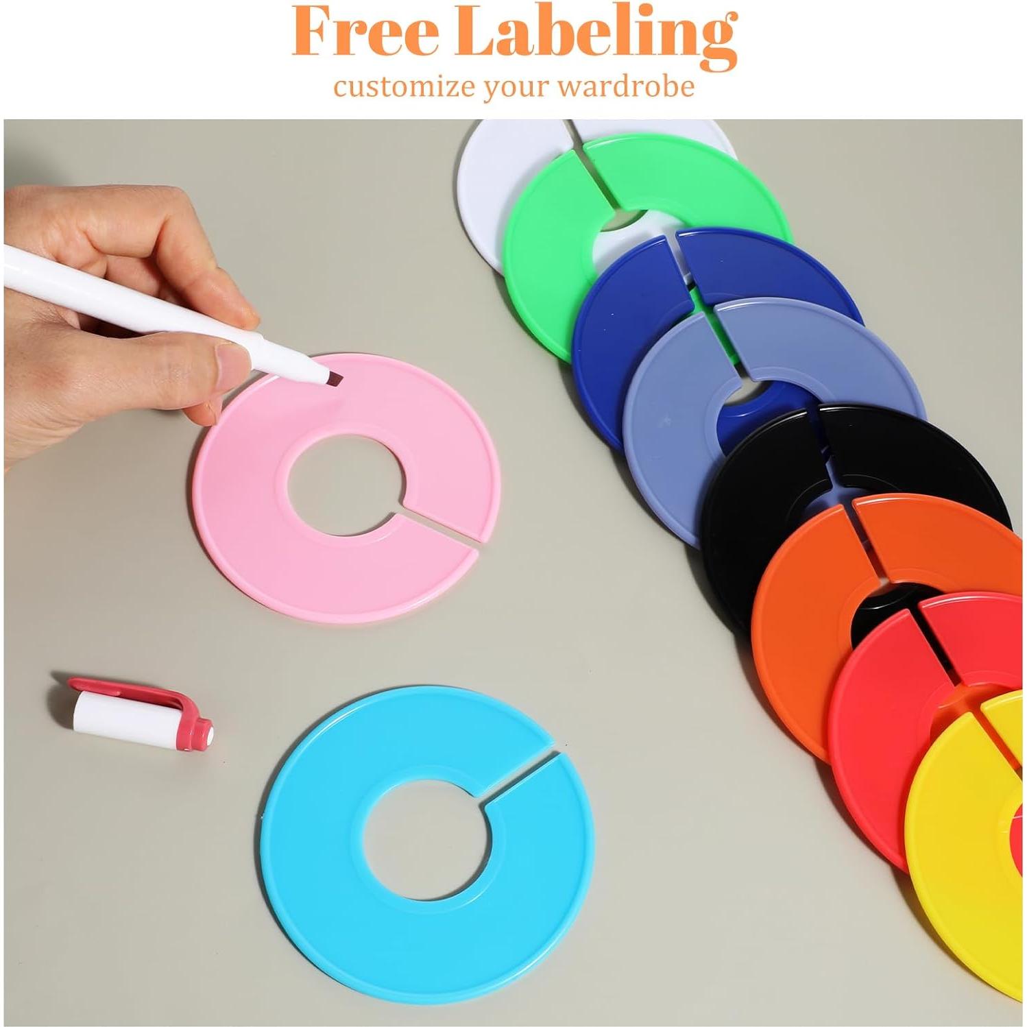 10 Divisores de Armario Coloridos BOHUIZ para Ropa Colgante