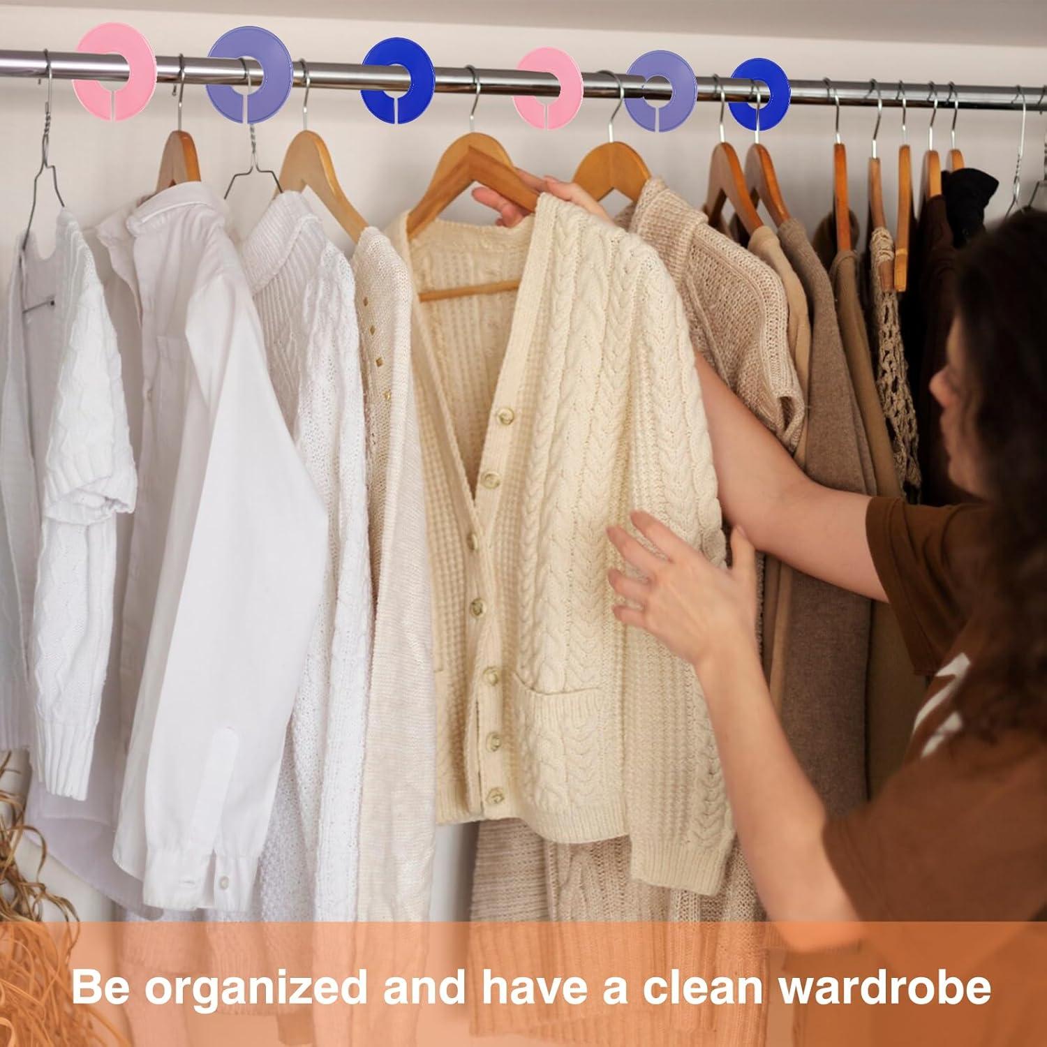 10 Divisores de Armario Coloridos BOHUIZ para Ropa Colgante