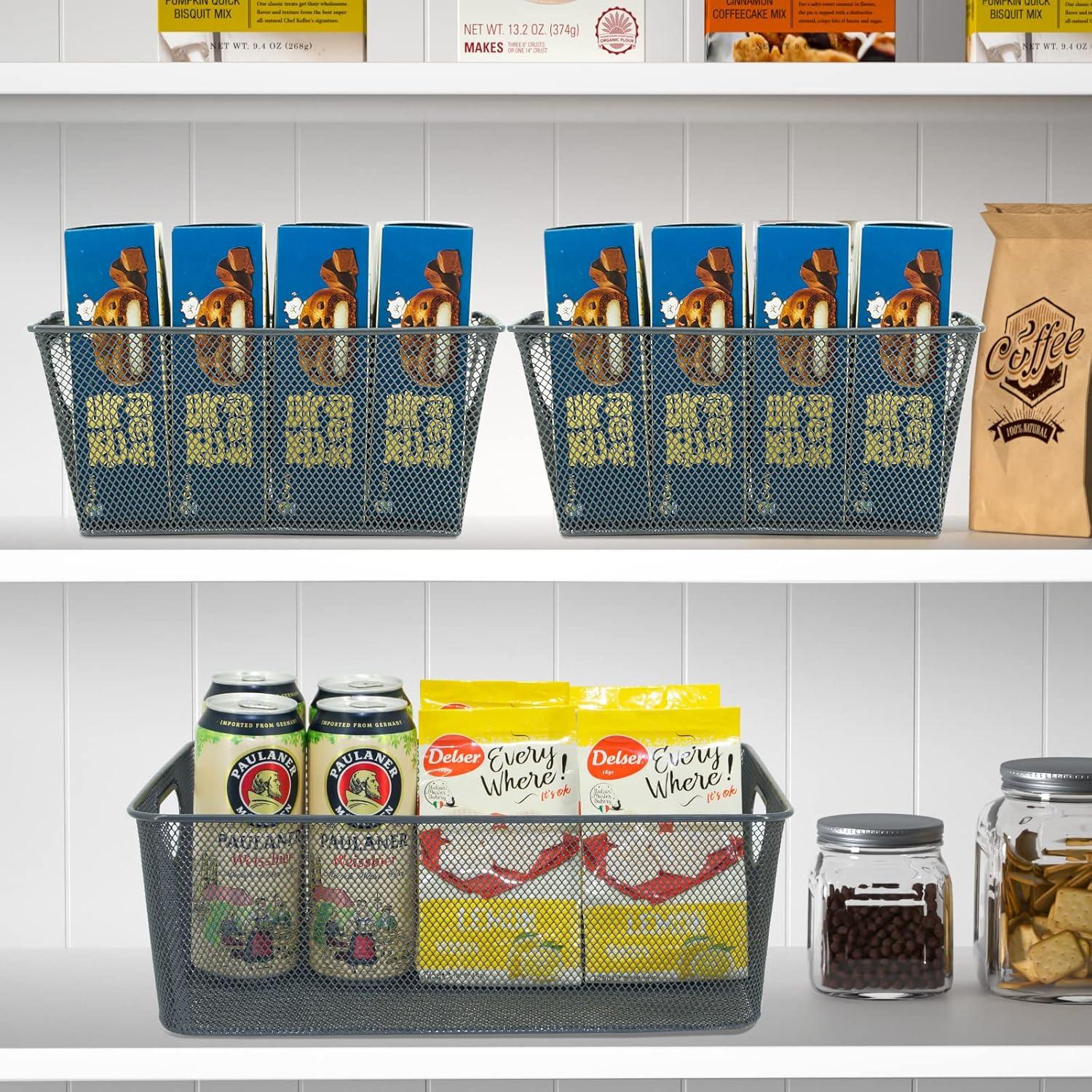 Cestas de Almacenamiento de Alambre NeuDeco - Paquete de 6