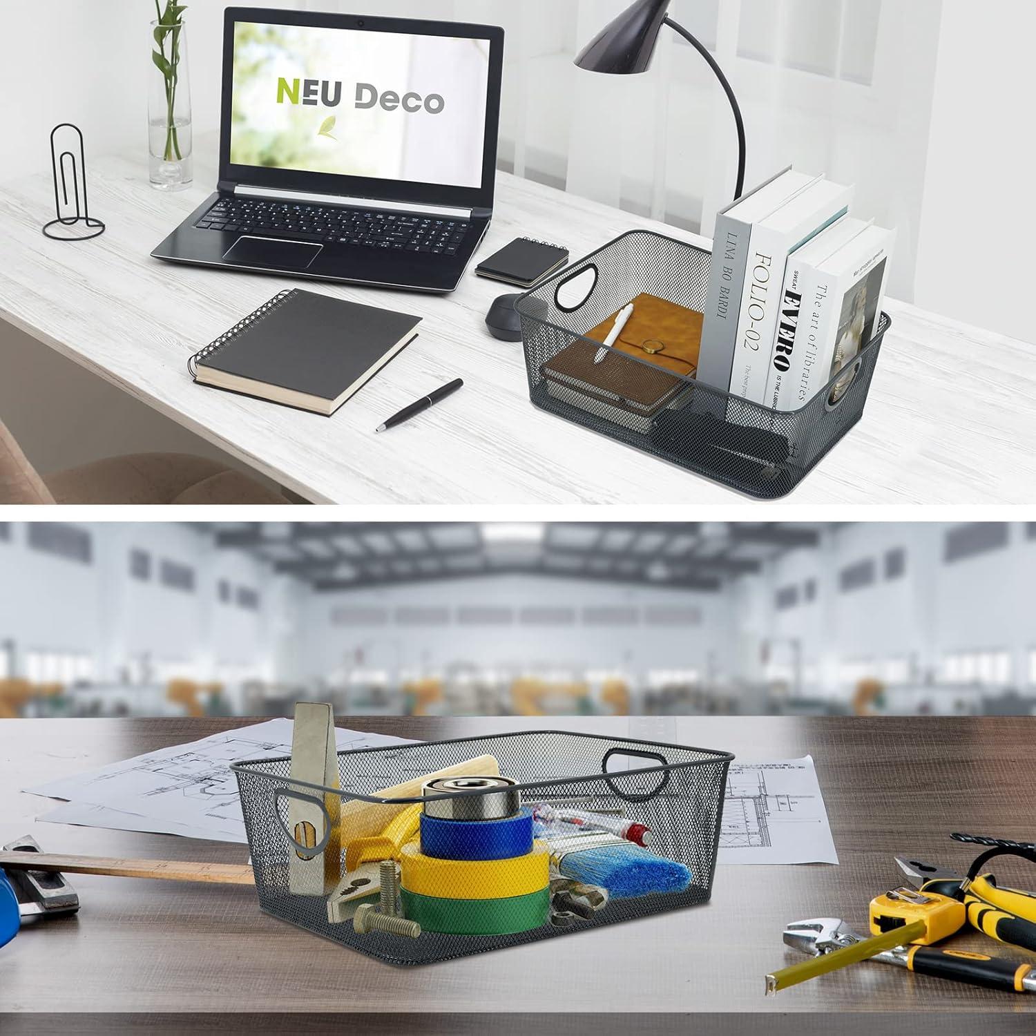 Cestas de Almacenamiento de Alambre NeuDeco - Paquete de 6