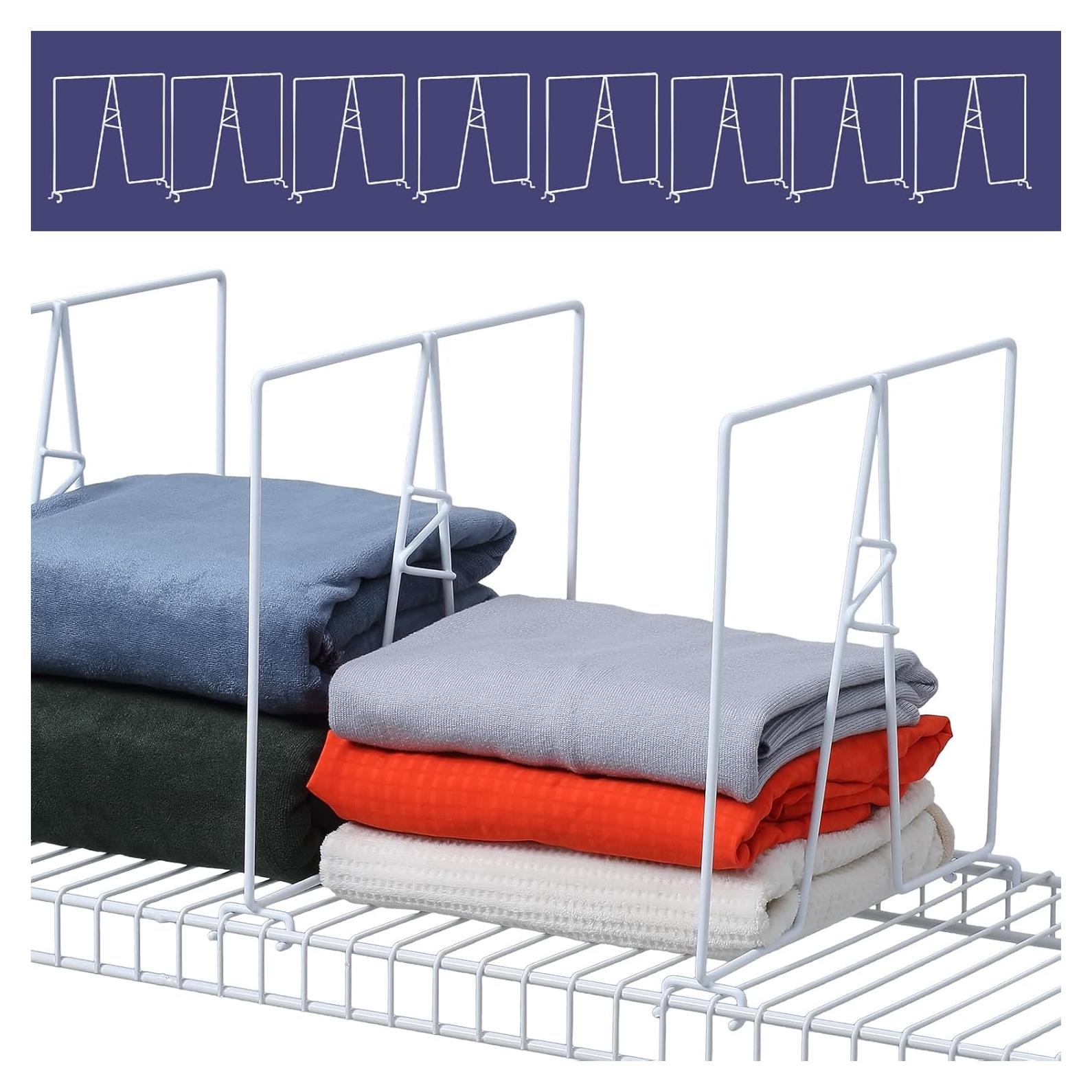 Divisores de Estante de Alambre Ziroland - 8 Piezas 30.48cm