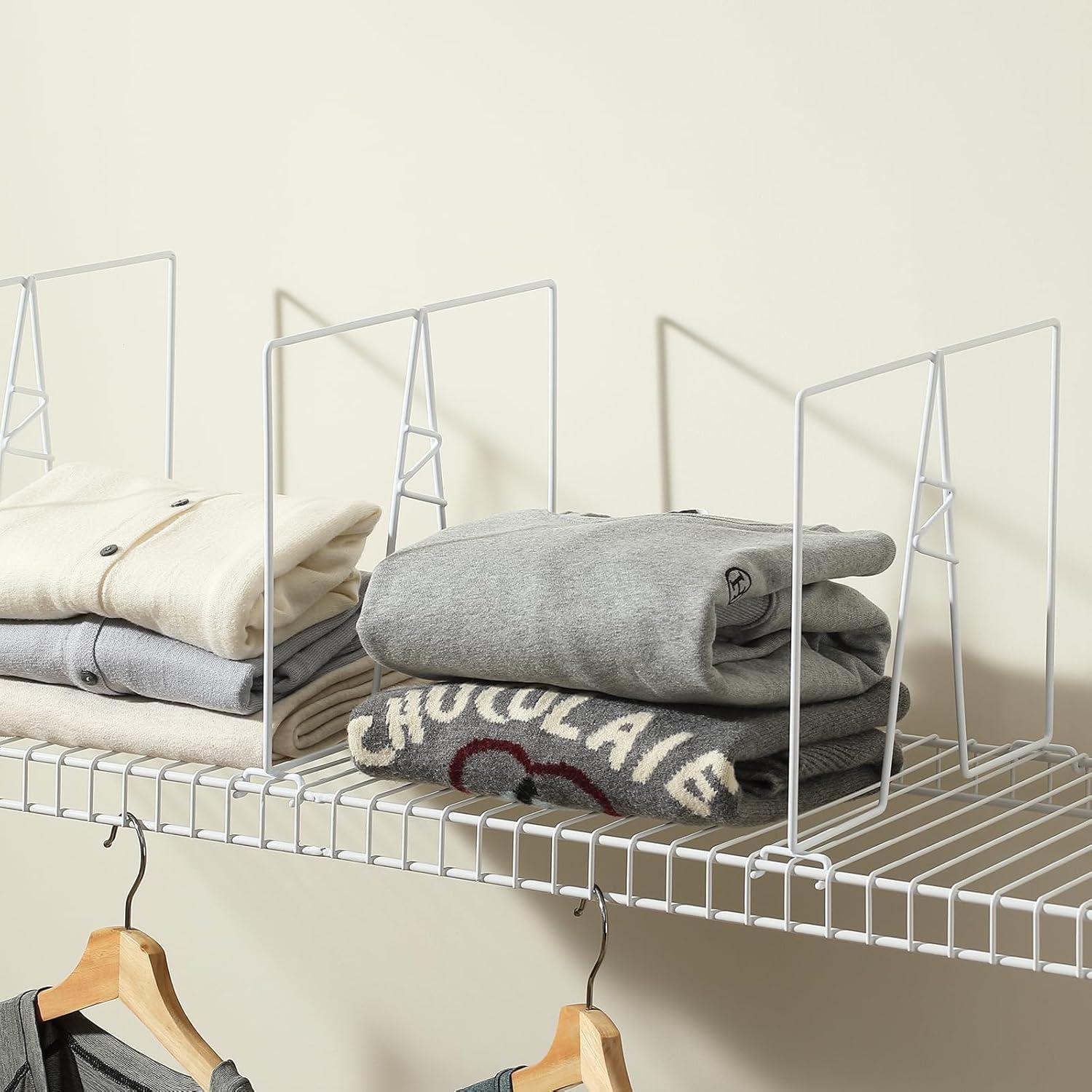 Divisores de Estante de Alambre Ziroland - 8 Piezas 30.48cm