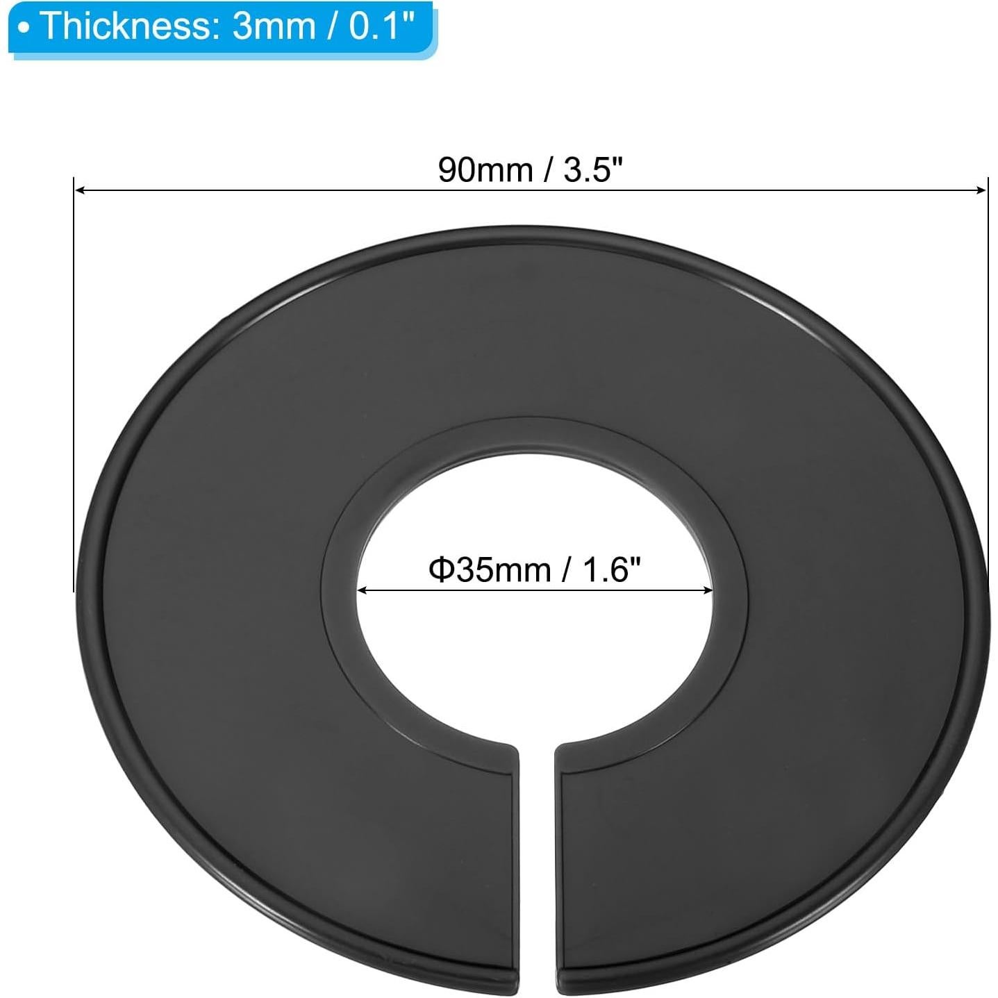 Divisores de Ropa PATIKIL, 12 Piezas, Negro, 9 cm