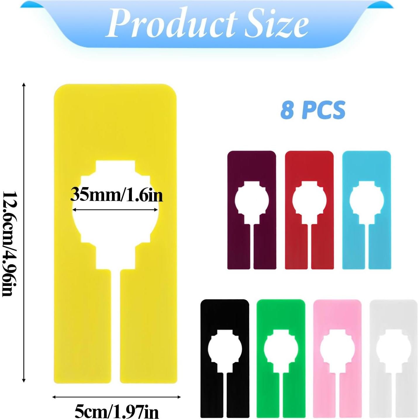 Divisores de Closet Aiyorse, 8 Colores Plástico Reutilizables