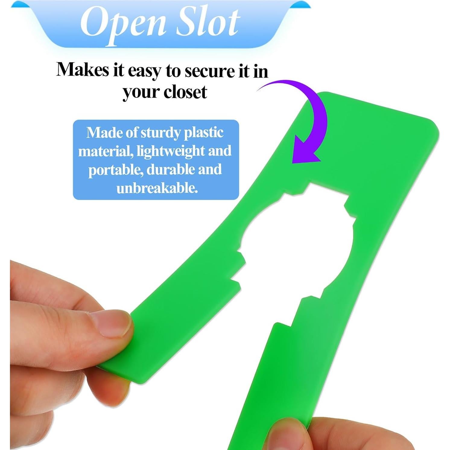 Divisores de Closet Aiyorse, 8 Colores Plástico Reutilizables