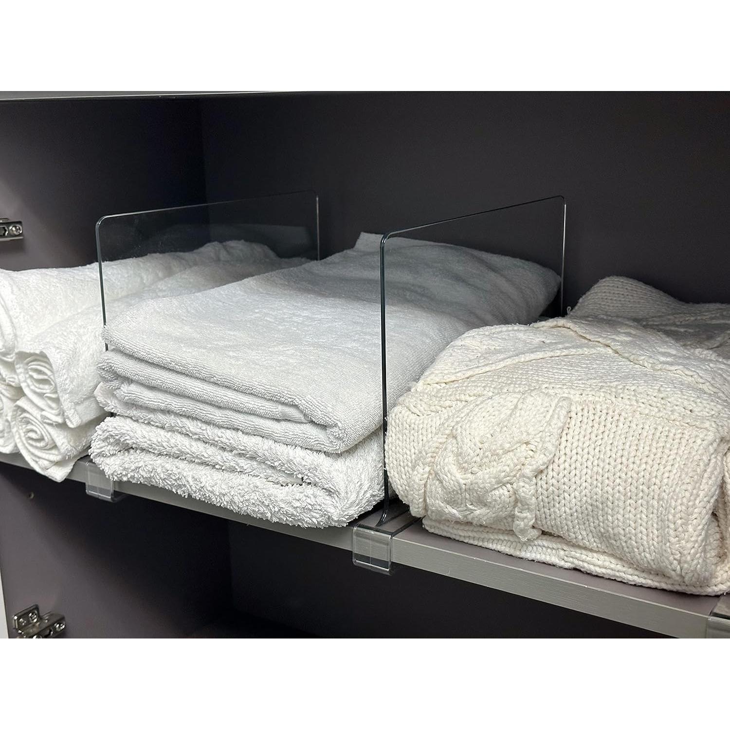 Divisores de Estante Acrílico Transparente LikeU 6 PCS