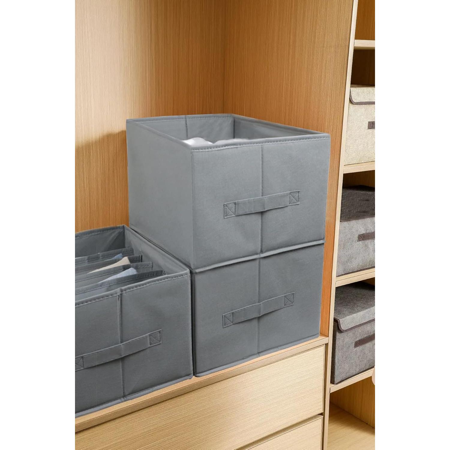 Organizador de Closet Fordonral 4pc Gris 6 Compartimentos 44x30x20cm