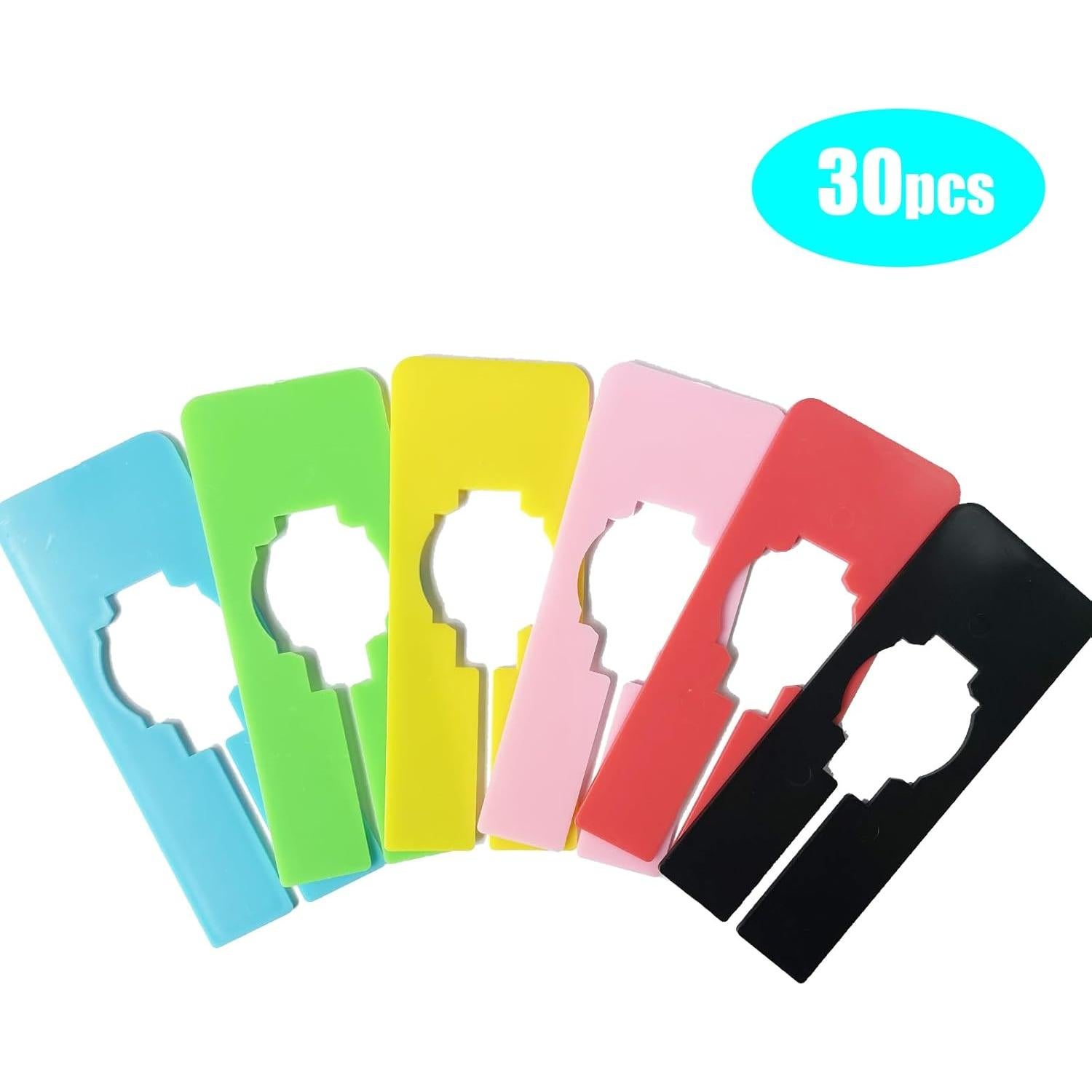 30 Divisores de Ropa Coloridos CasaVibe para Closet 5x13.7cm