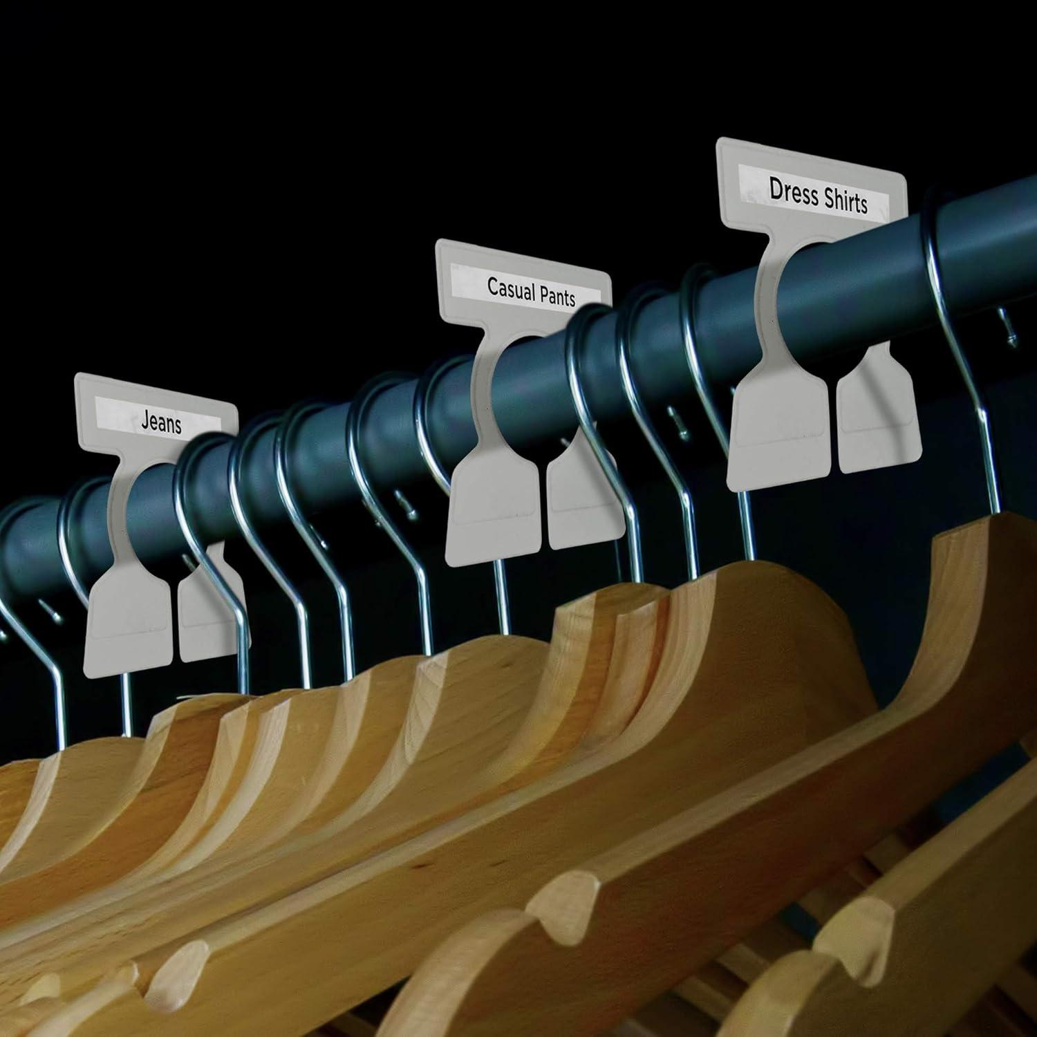 Organizadores de Ropa The Clutter Diet - 12 Divisores con Etiquetas