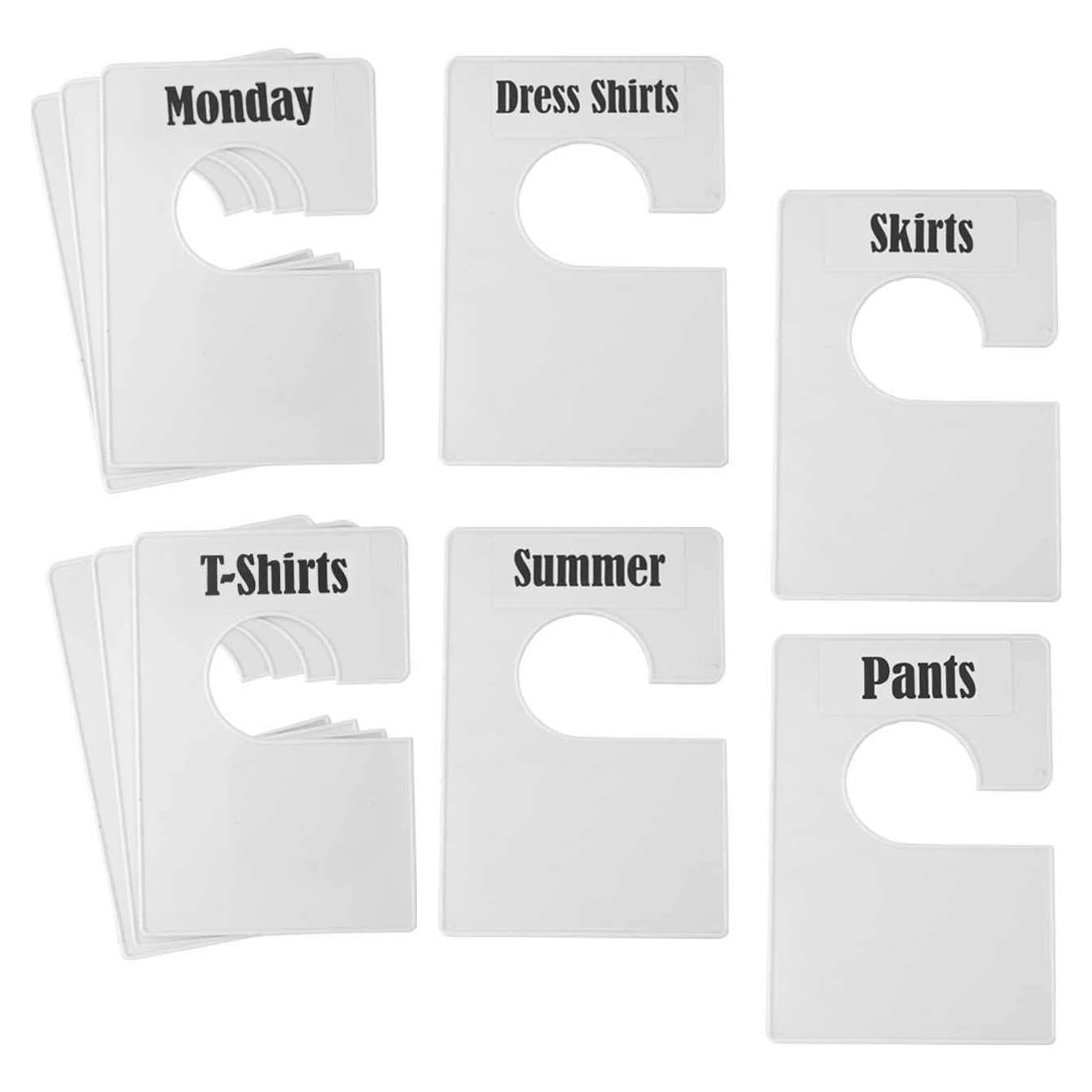 Divisores de Ropa TraGoods 10 Piezas Blanco Perla 13.6x9cm