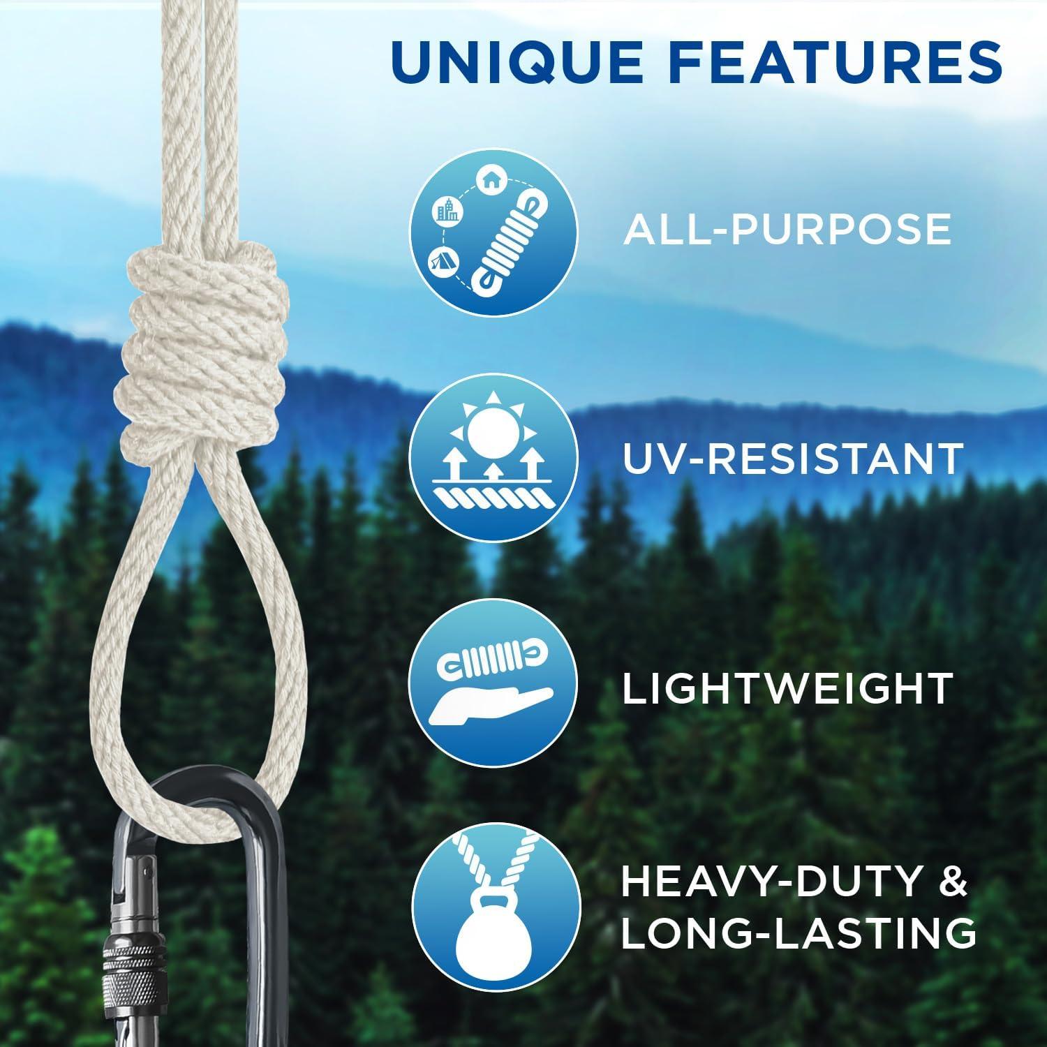 Cuerda de Algodón Trenzada TECEUM 15 m 5 mm Natural Multiusos