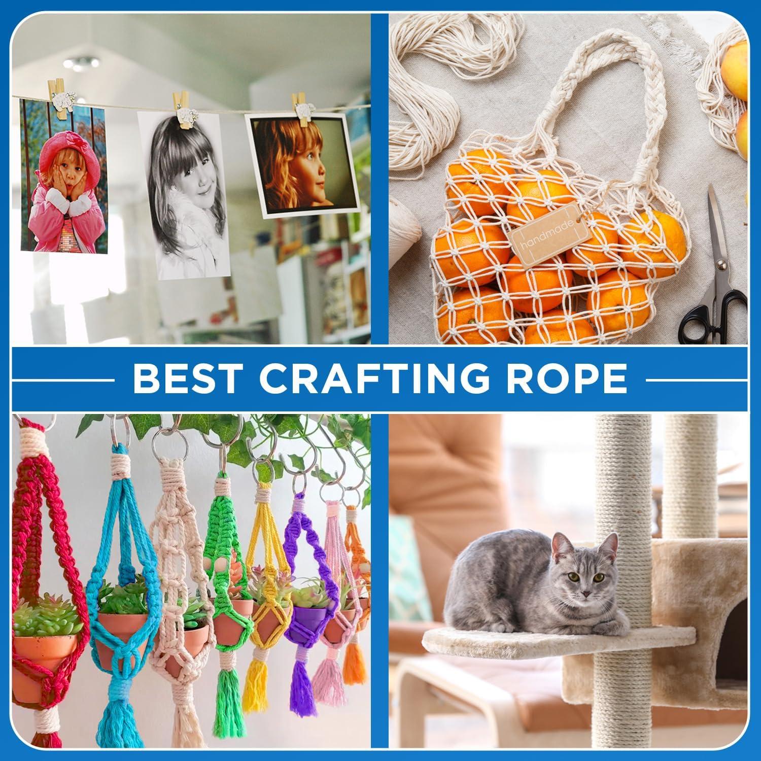 Cuerda de Algodón Trenzada TECEUM 15 m 5 mm Natural Multiusos