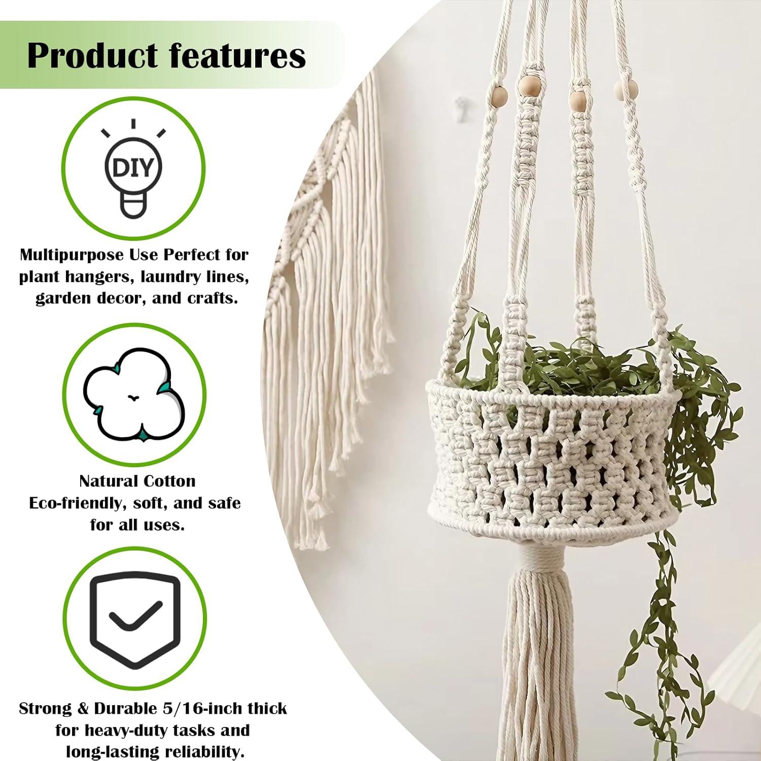 Cuerda de Algodón Blanca 100m VITALNOS Multiusos Duradera