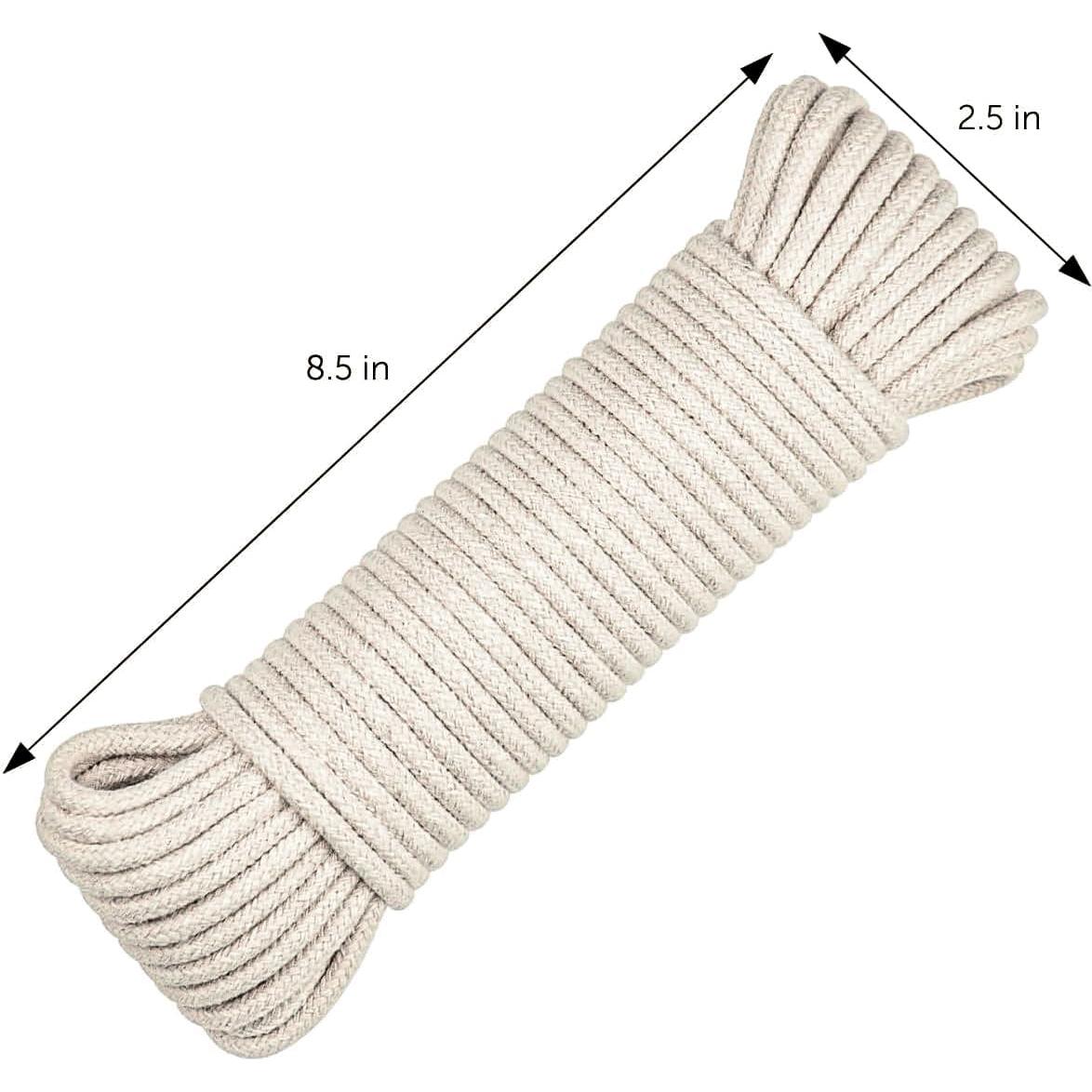 Cuerda de Algodón Natural SteadMax 61m 5mm Alta Resistencia