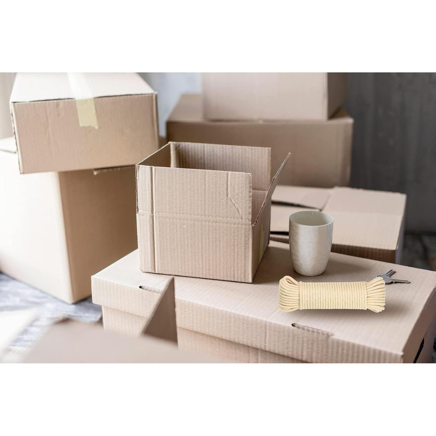 Cuerda de Algodón Natural SteadMax 61m 5mm Alta Resistencia