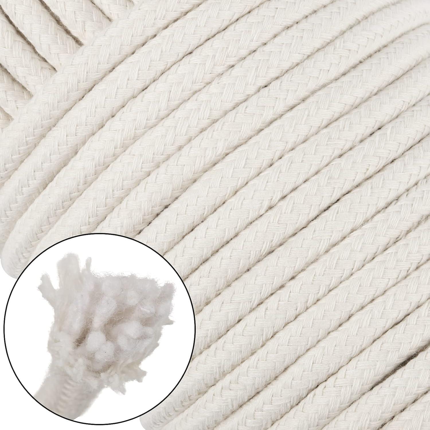 Cuerda de Algodón Natural JOIKIT 50m 6mm Trenzada Multiusos