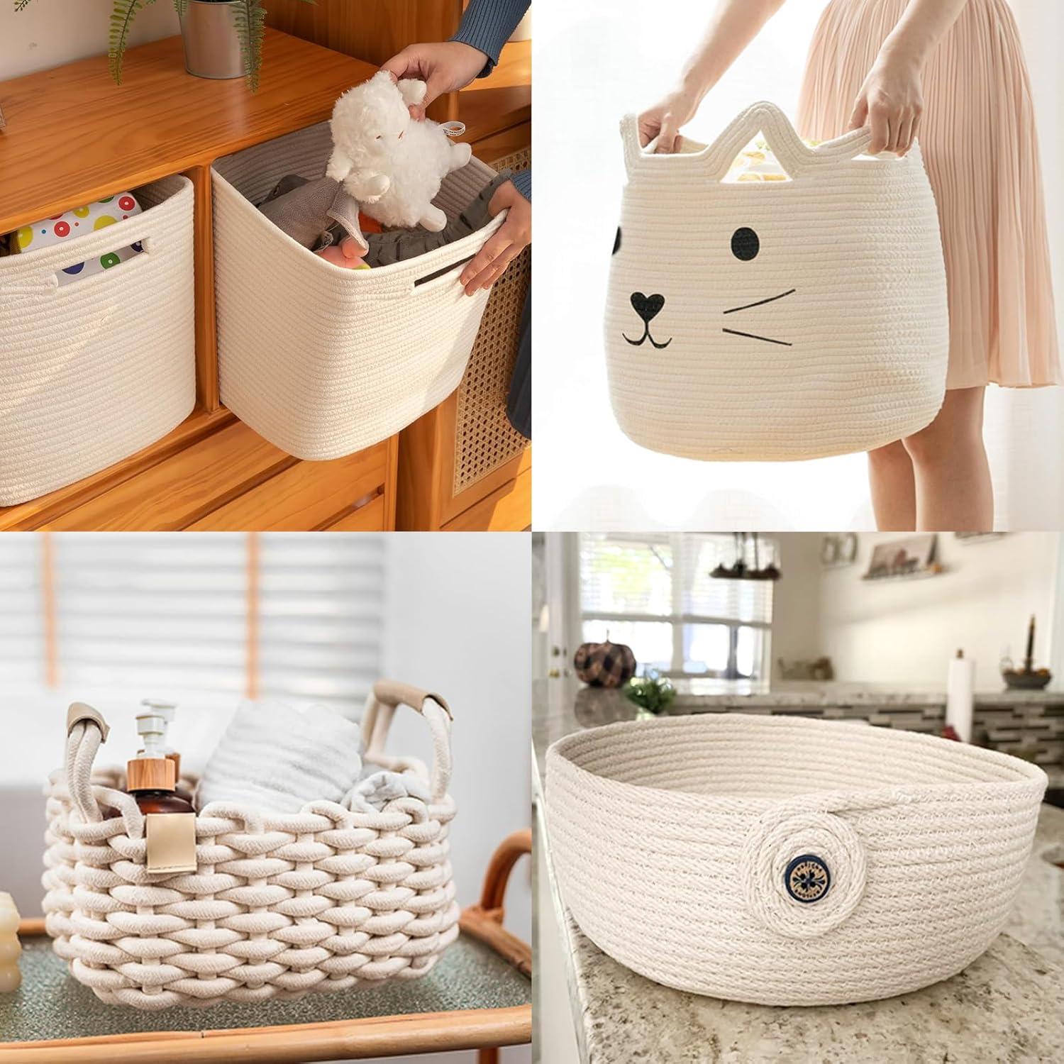 Cuerda de Algodón Trenzada JANJOSN 15m 1.27cm Blanca Suave