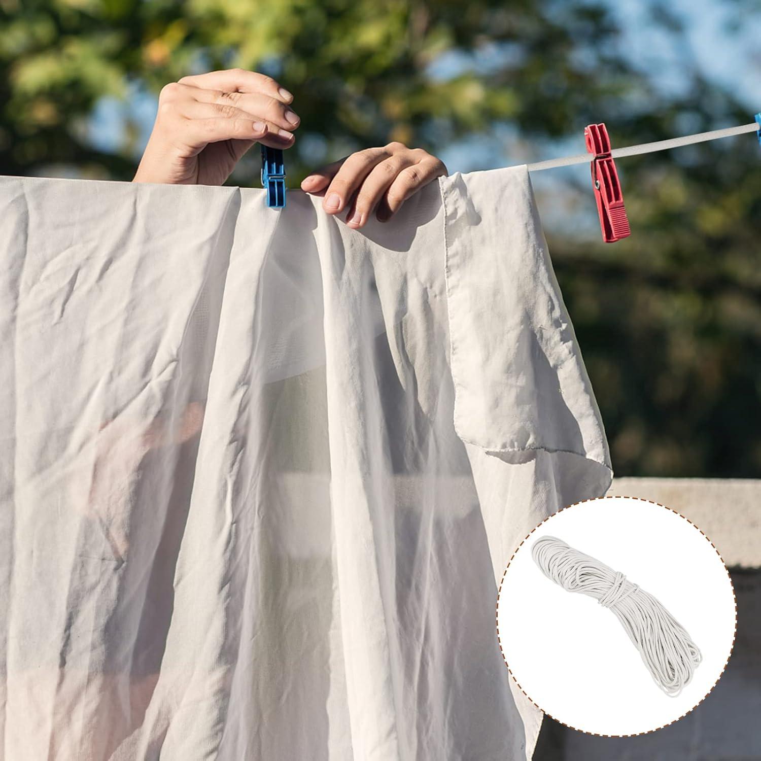 Cuerda de Algodón Trenzada MOUYAT 100 m x 6 mm Blanca Multiusos