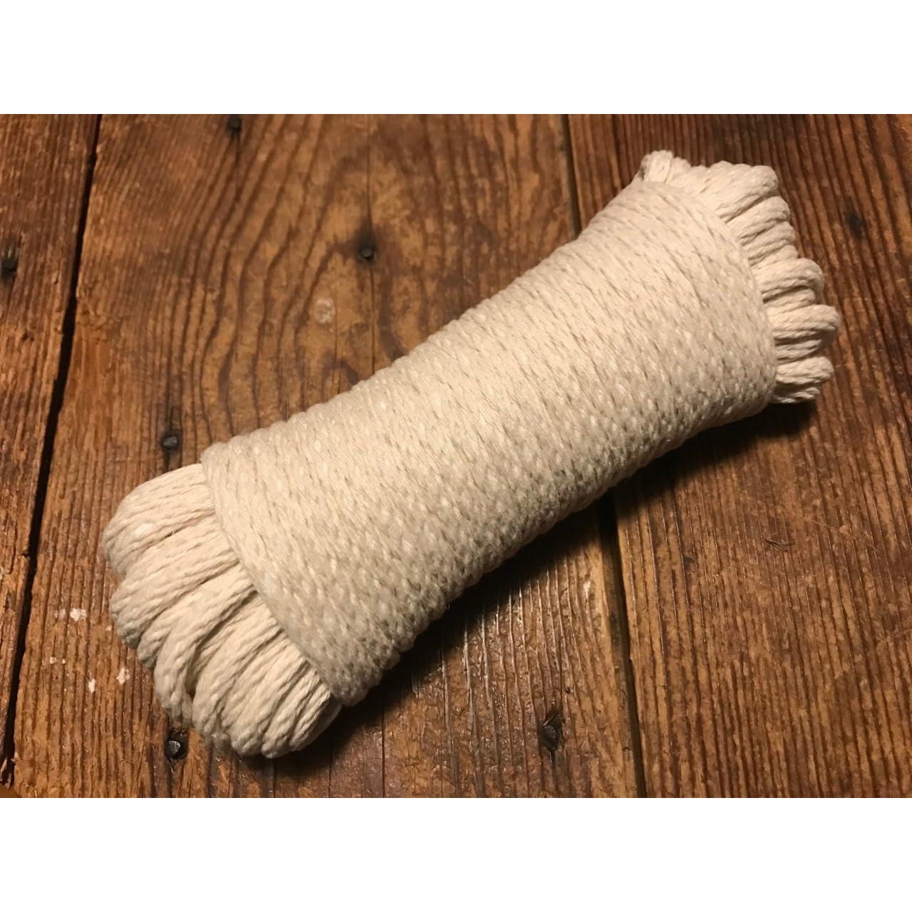 Cuerda Trenzada Algodón Natural Blanca Rocky Mountain 15.24m