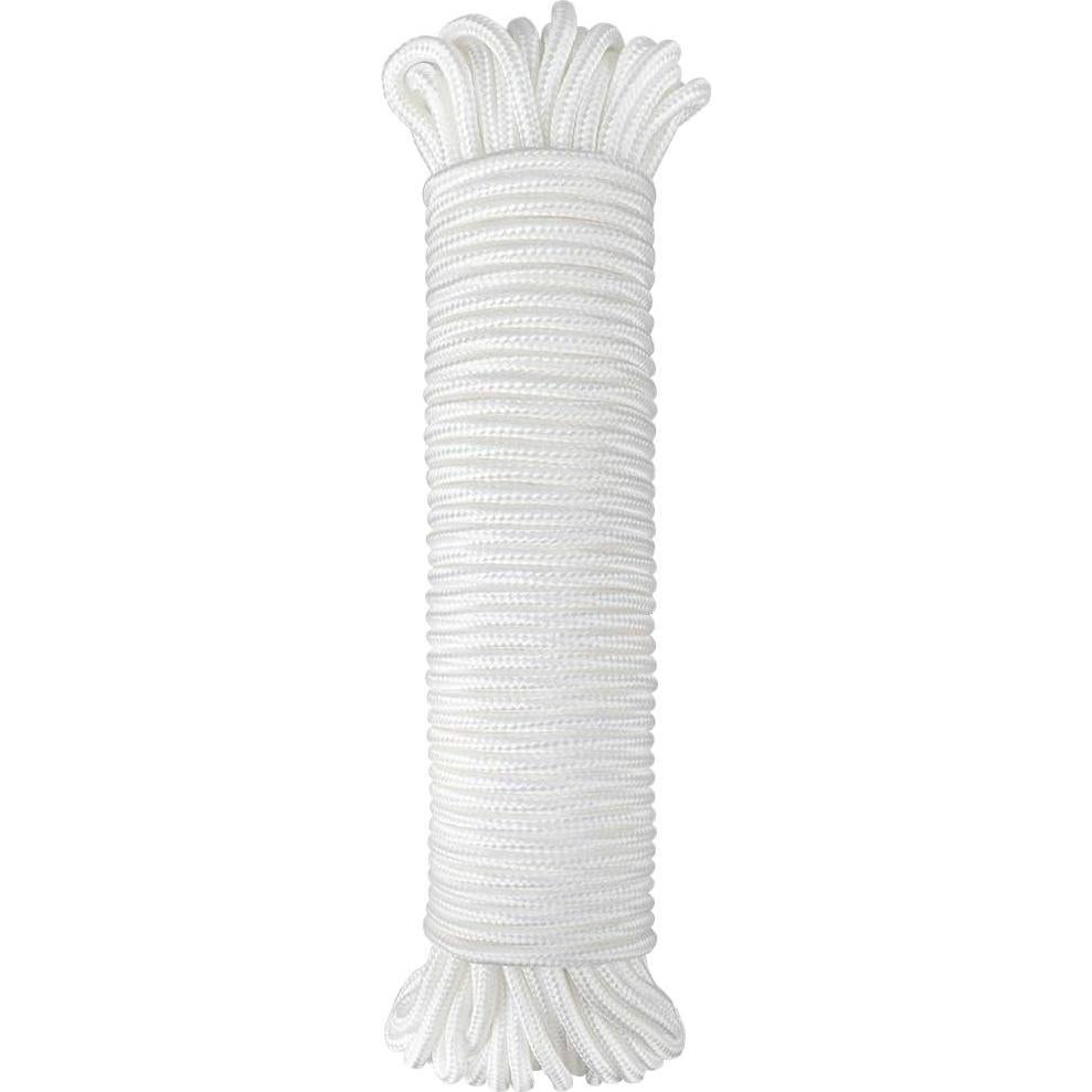Cuerda de Nylon Trenzada jijAcraft 30.48m 6mm Blanca Multiusos