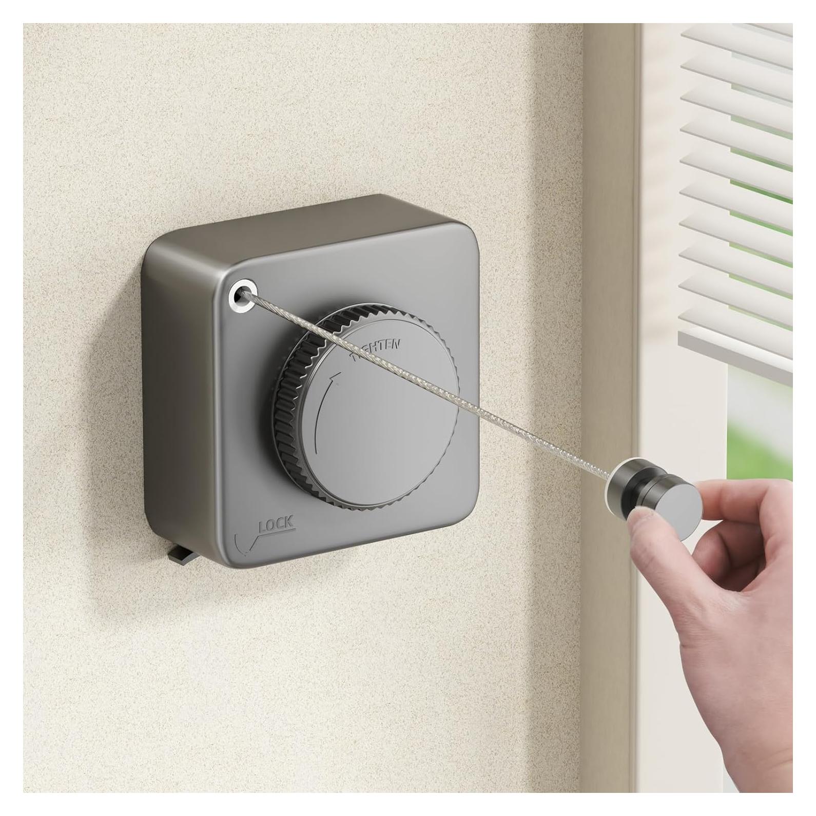 Tendedero Retráctil Antisagado Mustorn 4.6m Acero Inoxidable