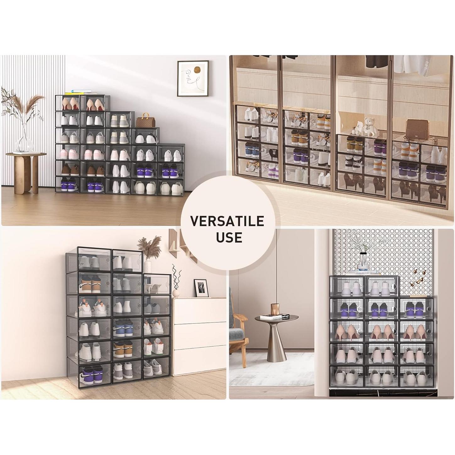 Cajas de Almacenamiento para Zapatos Kuject 12 Piezas X-Large