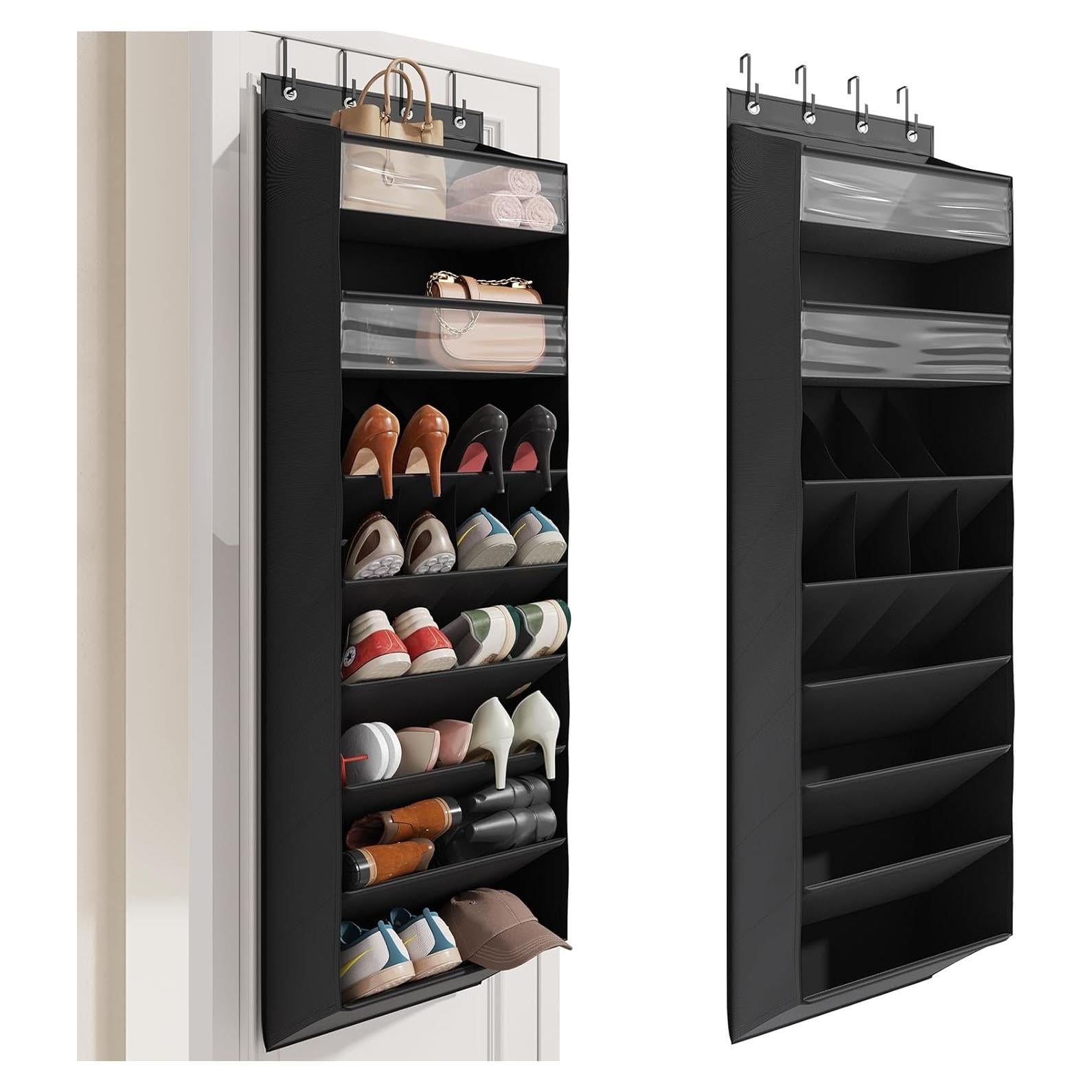 Organizador de Zapatos Colgante Mefirt 8 Niveles Negro