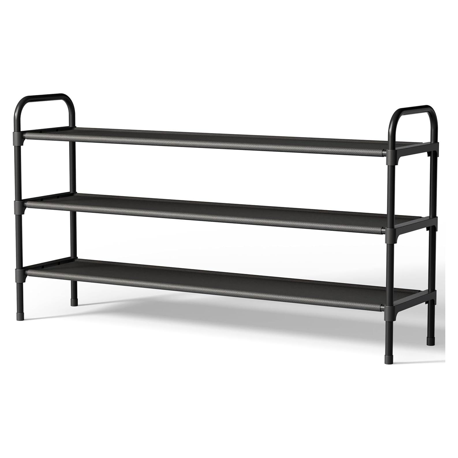 Estante de Zapatos Kitsure 3 Niveles Negro 99.1x30x59 cm