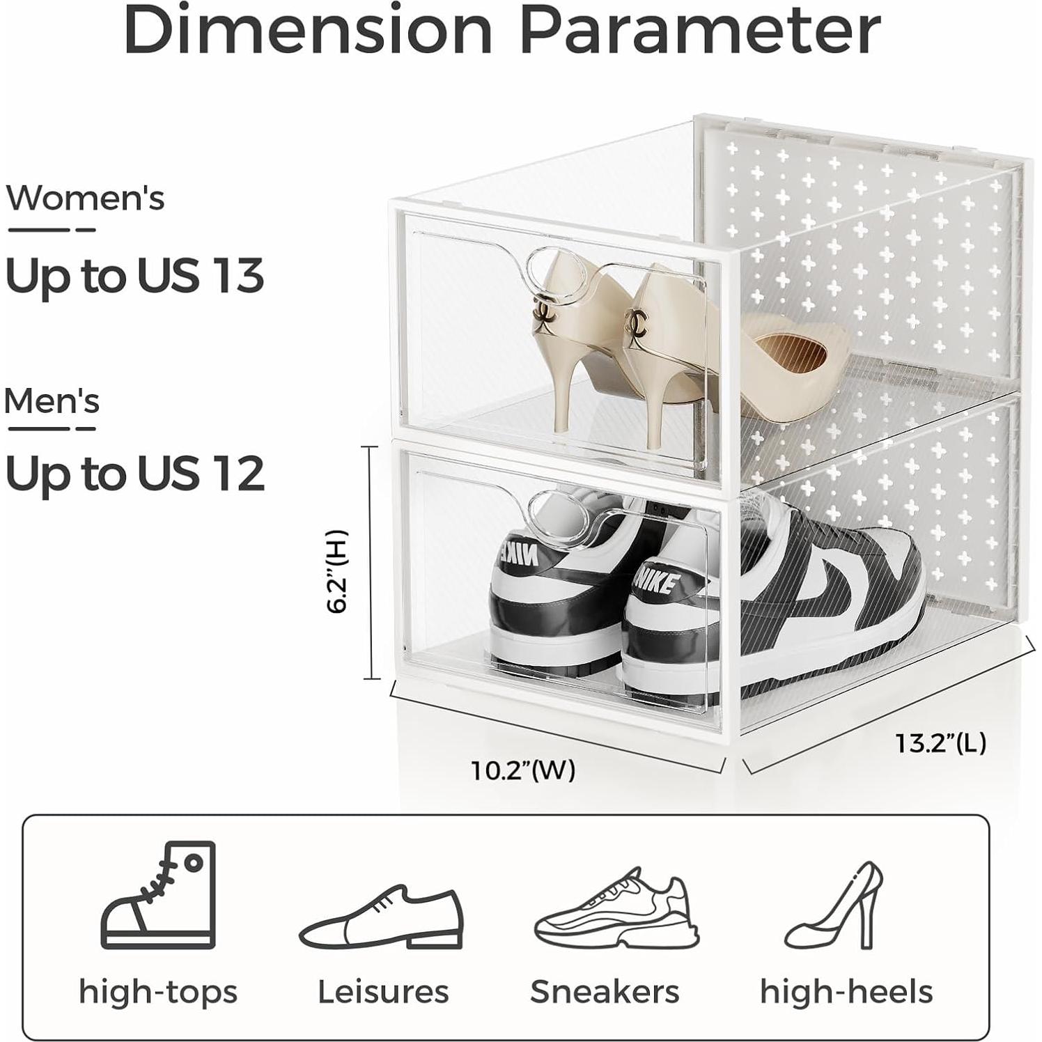 Cajas de Almacenamiento de Zapatos Pinkpum 15 Unidades X-Large