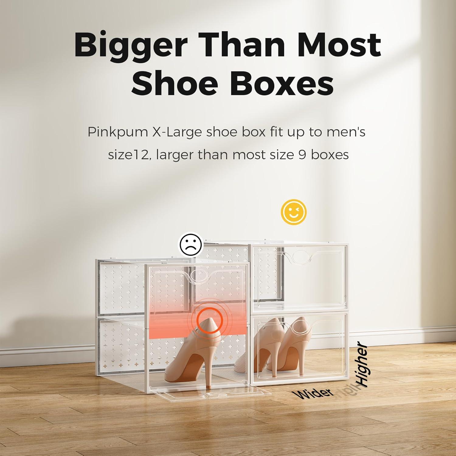 Cajas de Almacenamiento de Zapatos Pinkpum 15 Unidades X-Large
