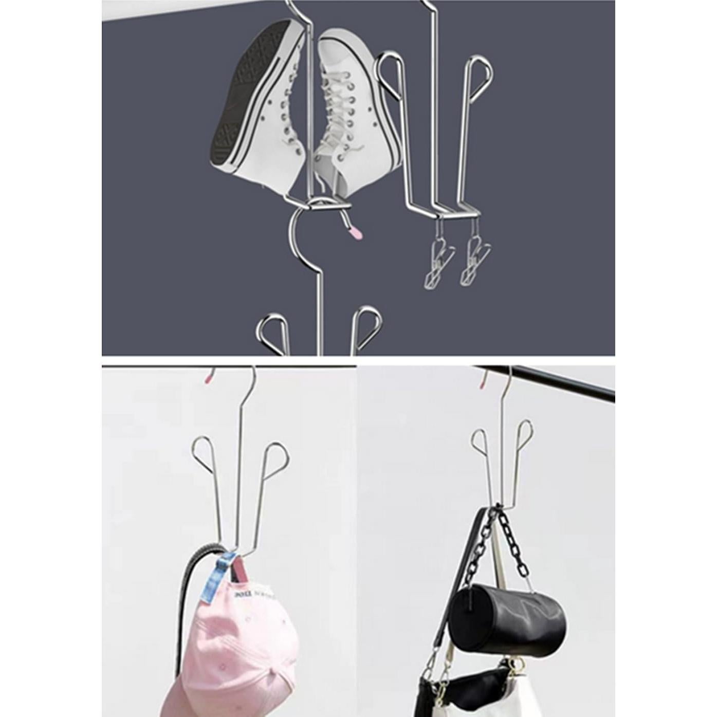 Estante de Secado para Zapatos Leoyoubei - 5 Perchas Acero Inoxidable