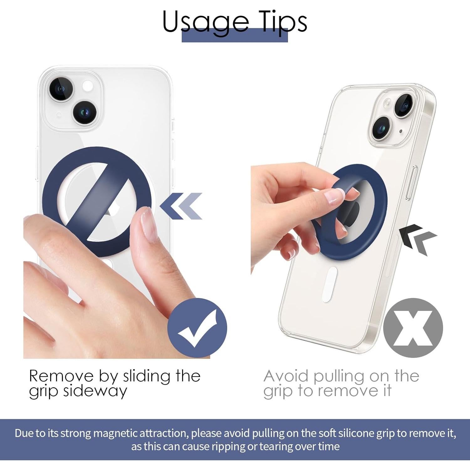 Soporte para Teléfono NWDEY Magnético Azul Compatible MagSafe