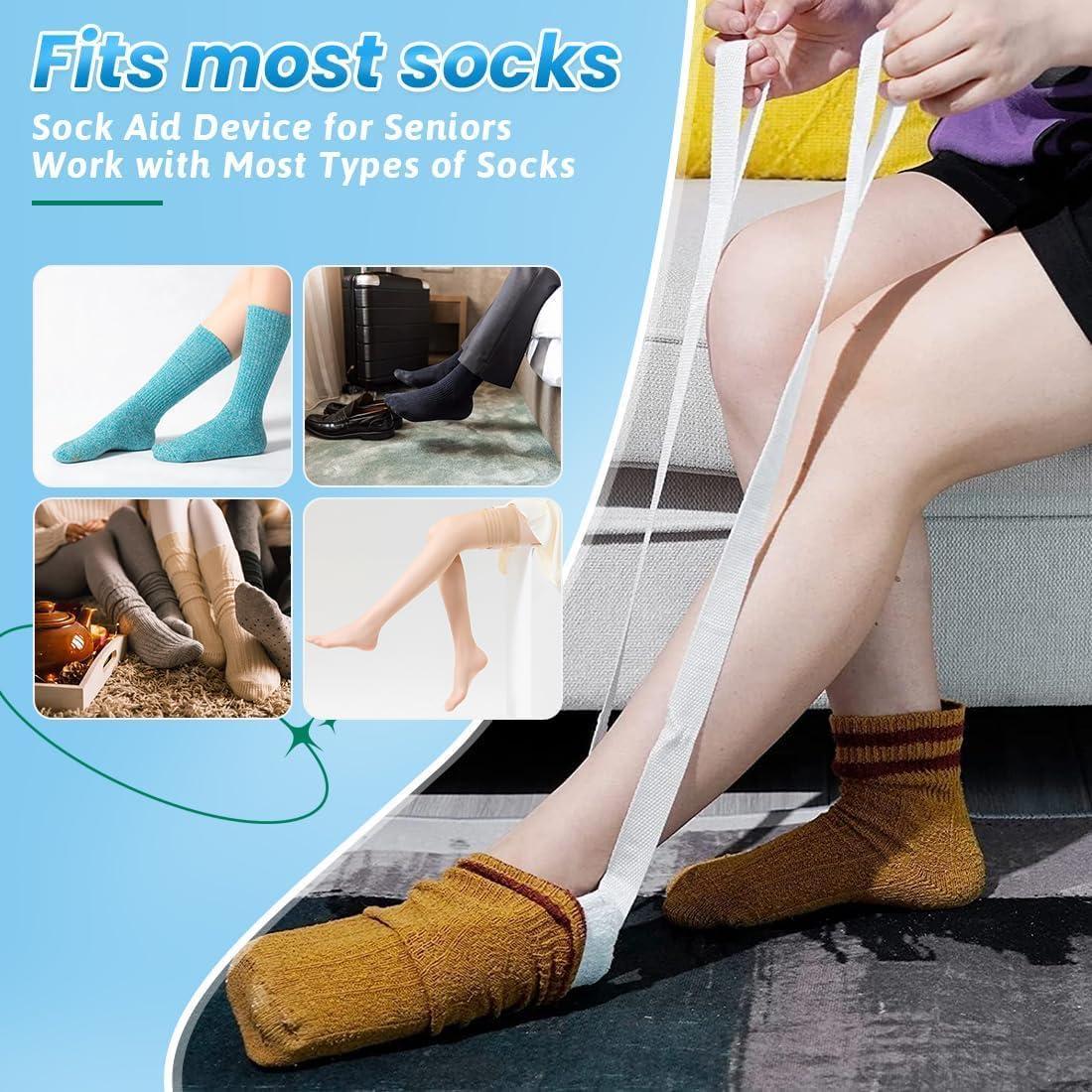 Asistente de Calcetines Folklyzo Azul - Dispositivo para Personas Mayores