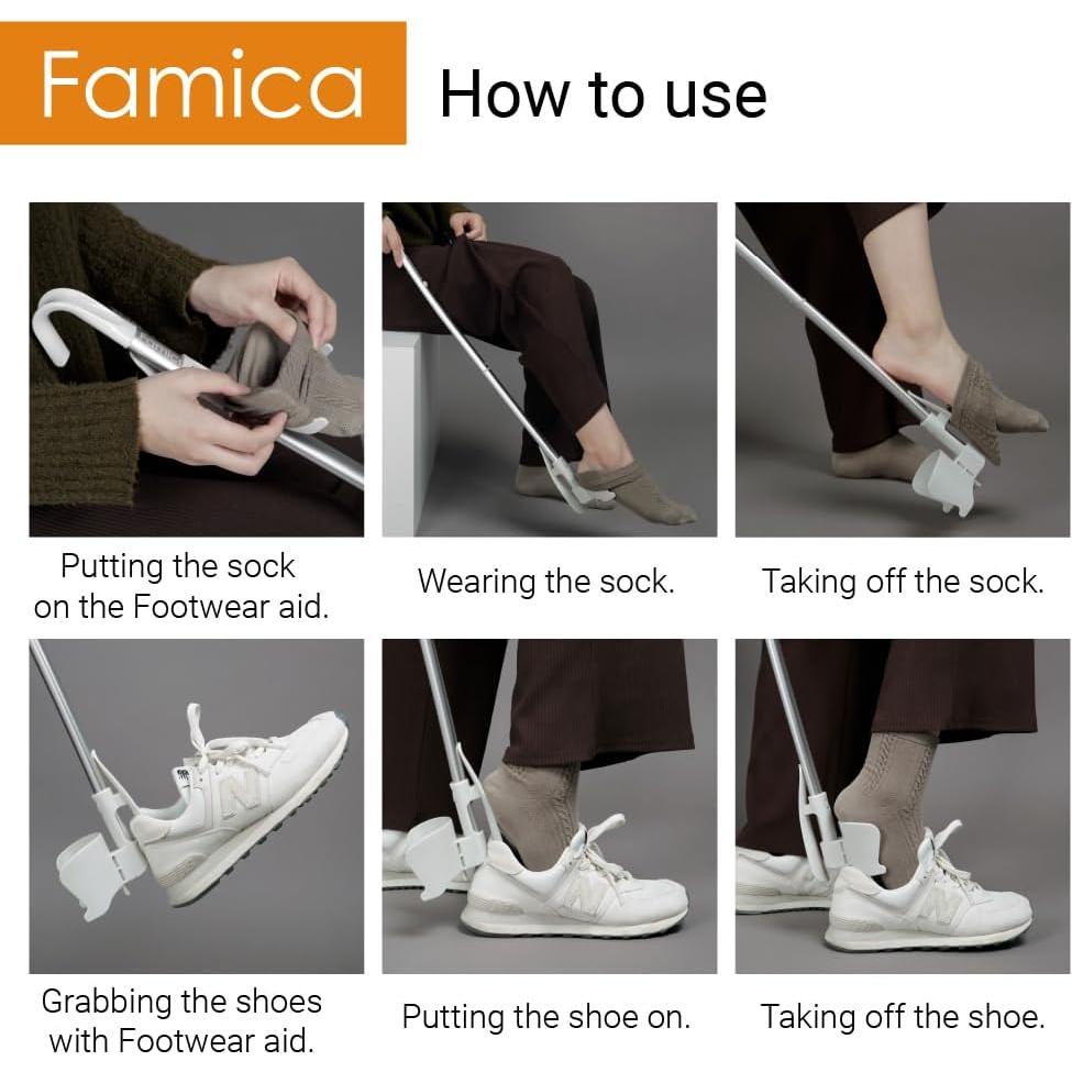 Ayuda para Poner Calcetines Famica - Dispositivo Ergonómico