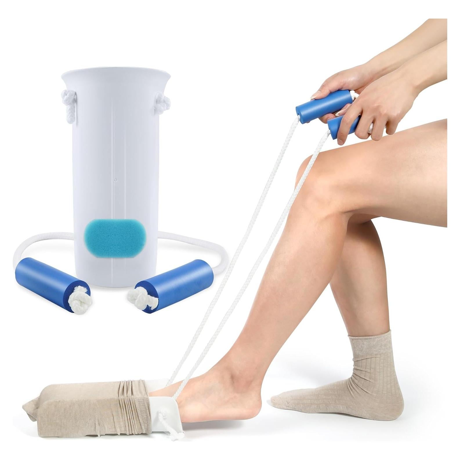 Ayuda para Ponerse Calcetines Kekoy - Blanco, 10.2 cm