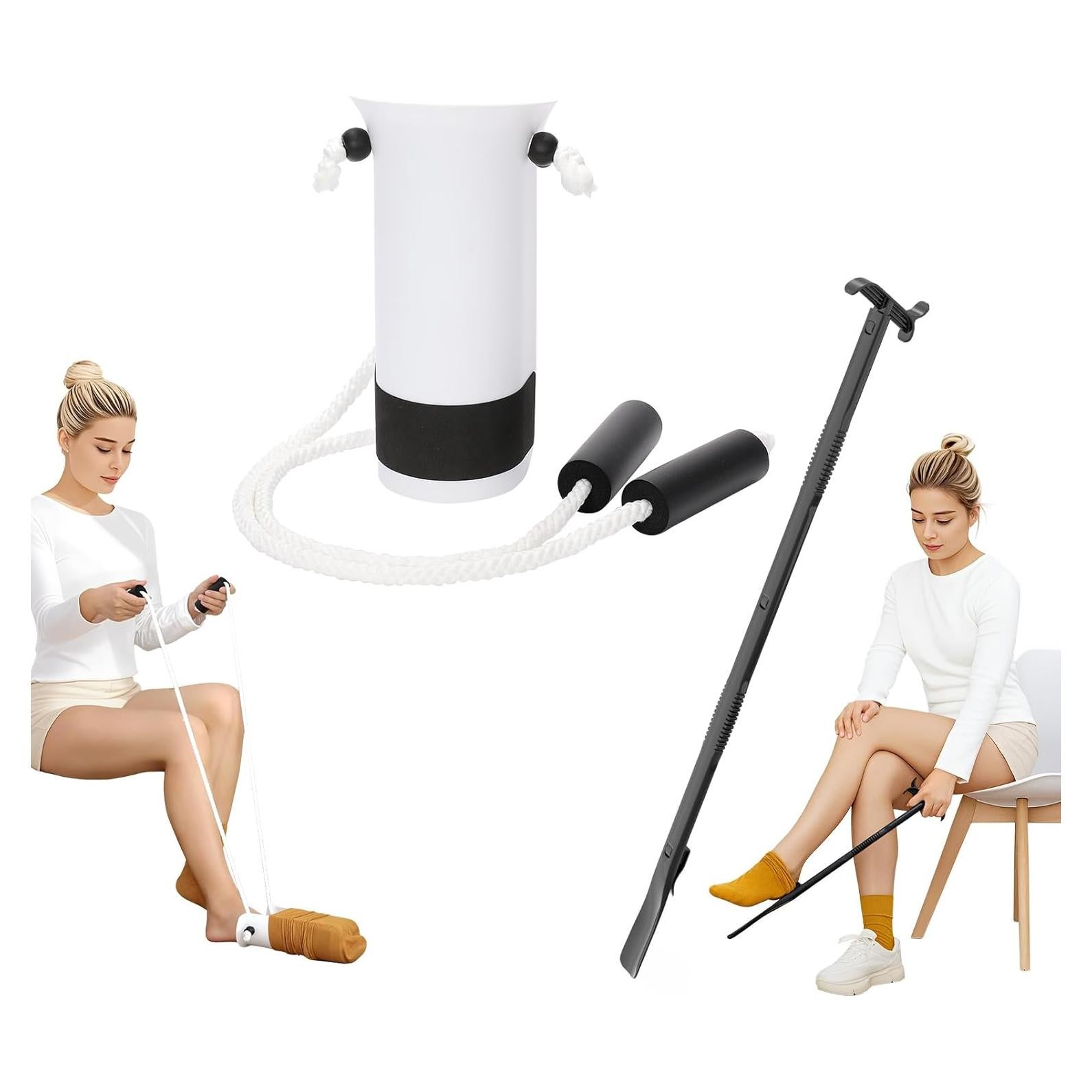 Kit Ayuda para Poner Calcetines JFMkaer - 36 cm Asistente