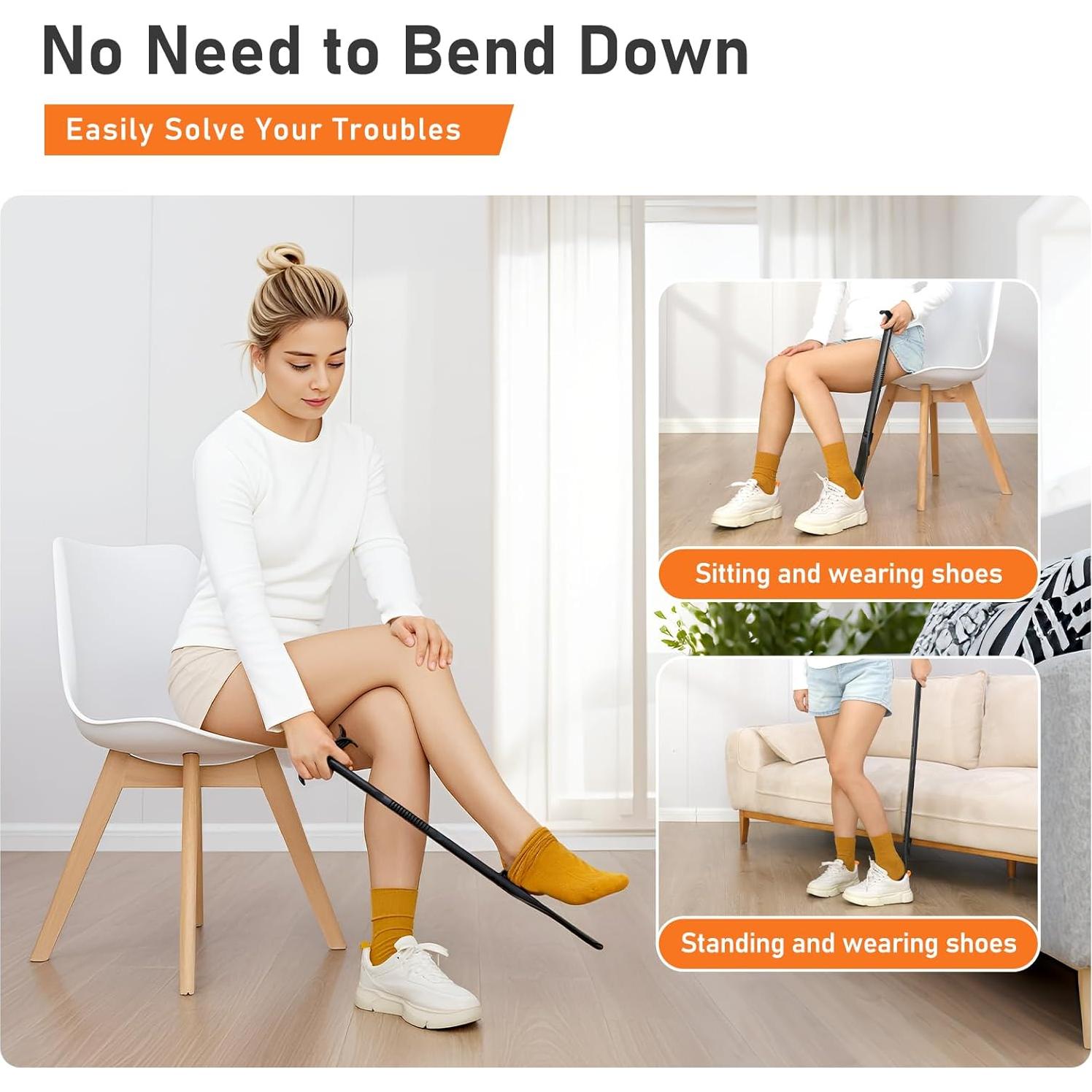 Kit Ayuda para Poner Calcetines JFMkaer - 36 cm Asistente