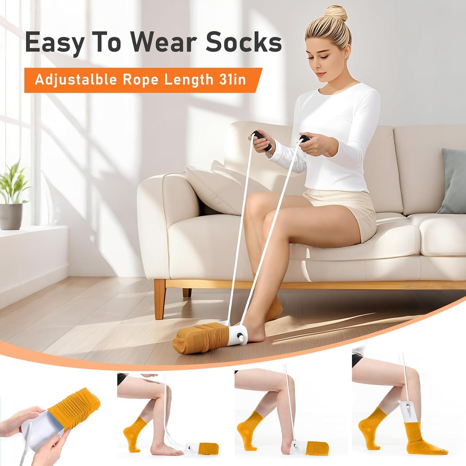 Kit Ayuda para Poner Calcetines JFMkaer - 36 cm Asistente