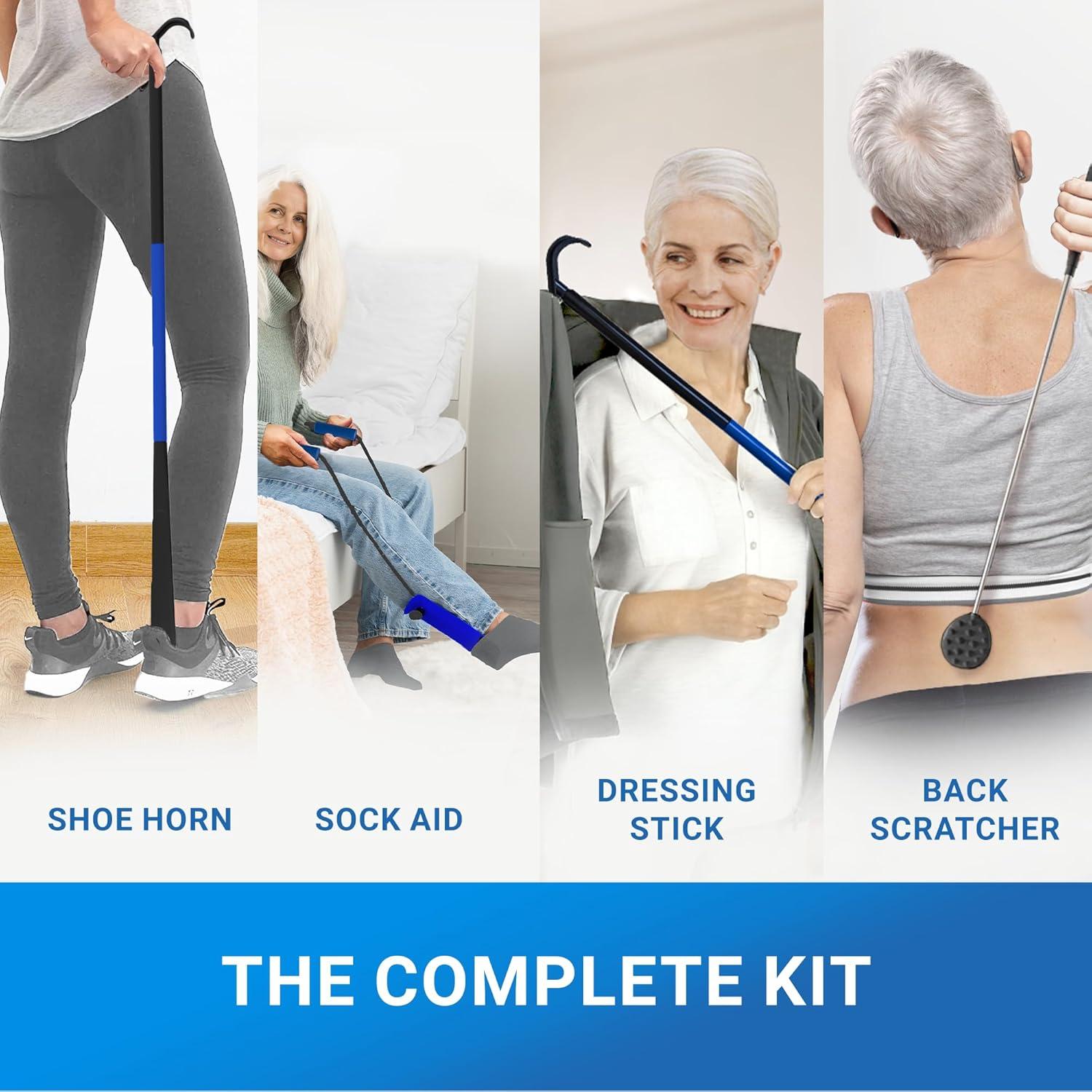 Ayuda para Poner Calcetines Sliq - Kit de Vestir 5 en 1