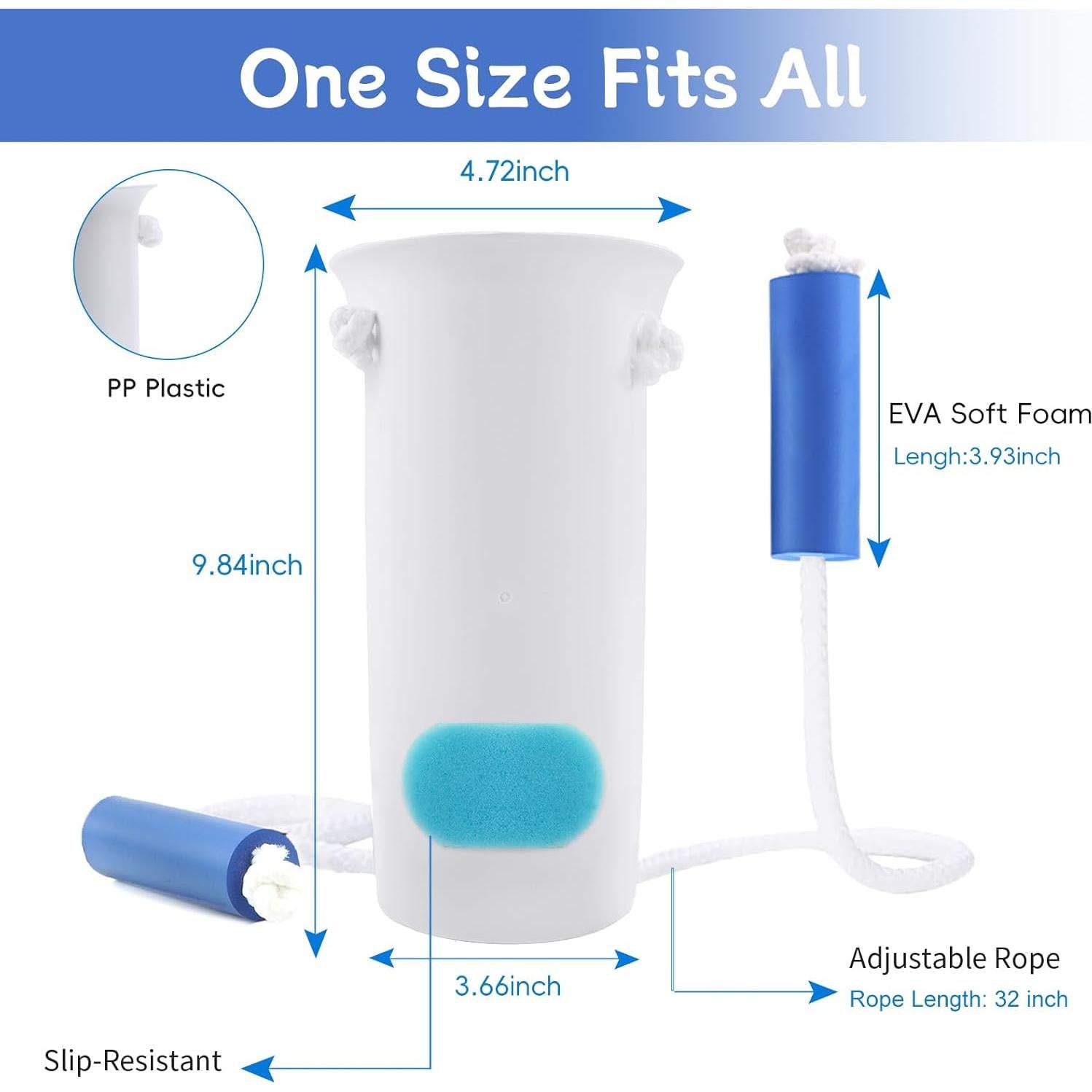 Asistente para Ponerse Calcetines Yitobecka Blanco - Sin Agacharse