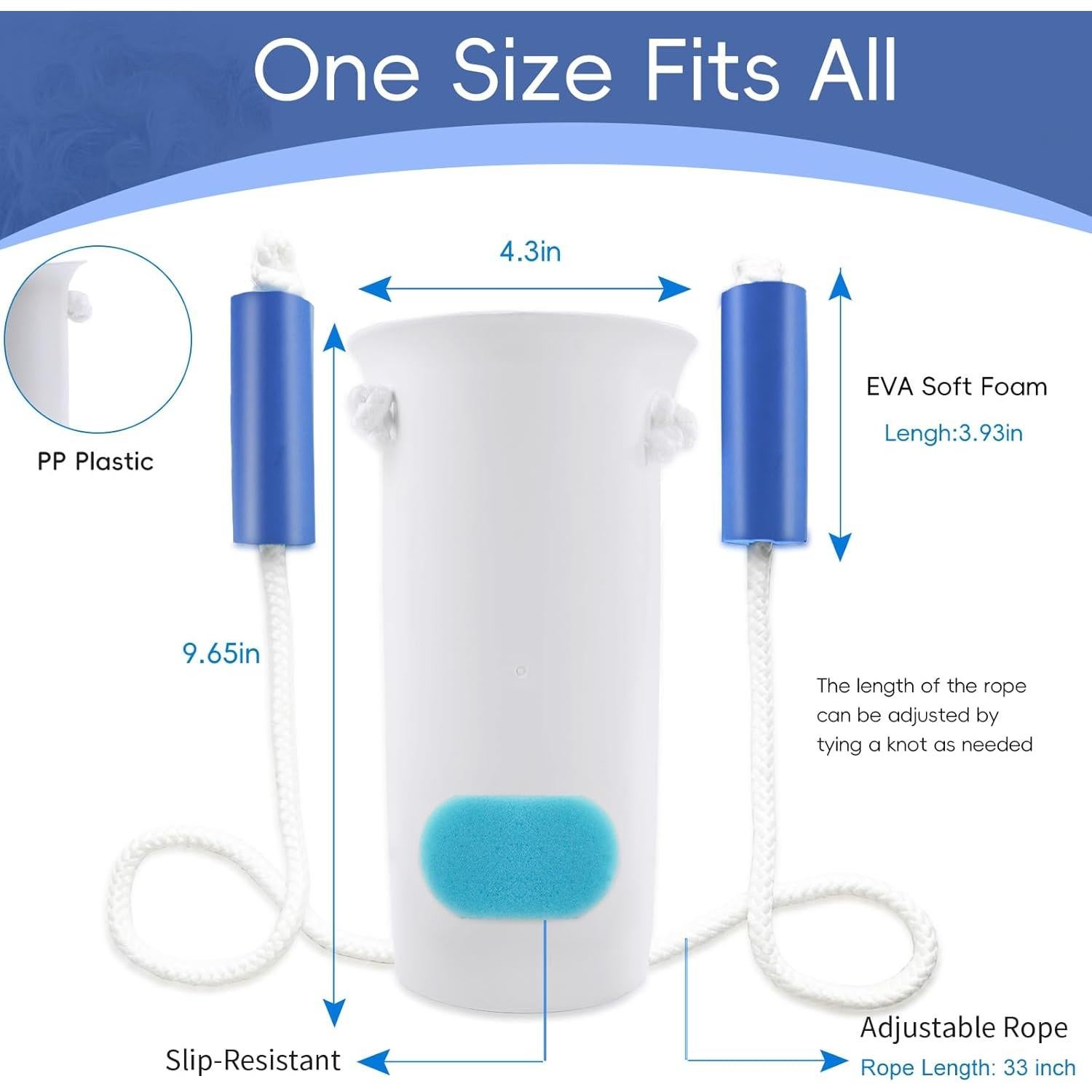 Ayudante para Ponerse Calcetines Yitobecka Blanco 83.82 cm