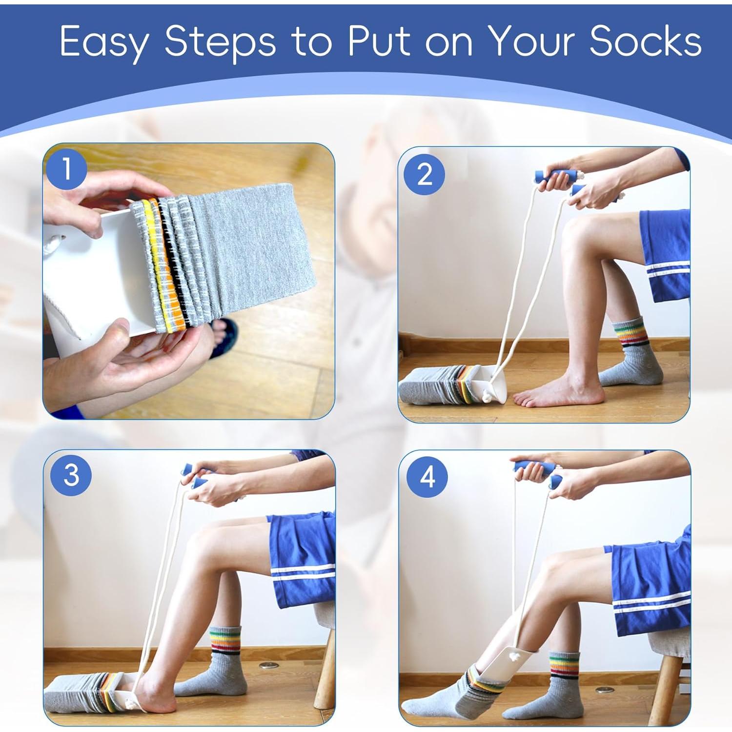 Ayudante para Ponerse Calcetines Yitobecka Blanco 83.82 cm