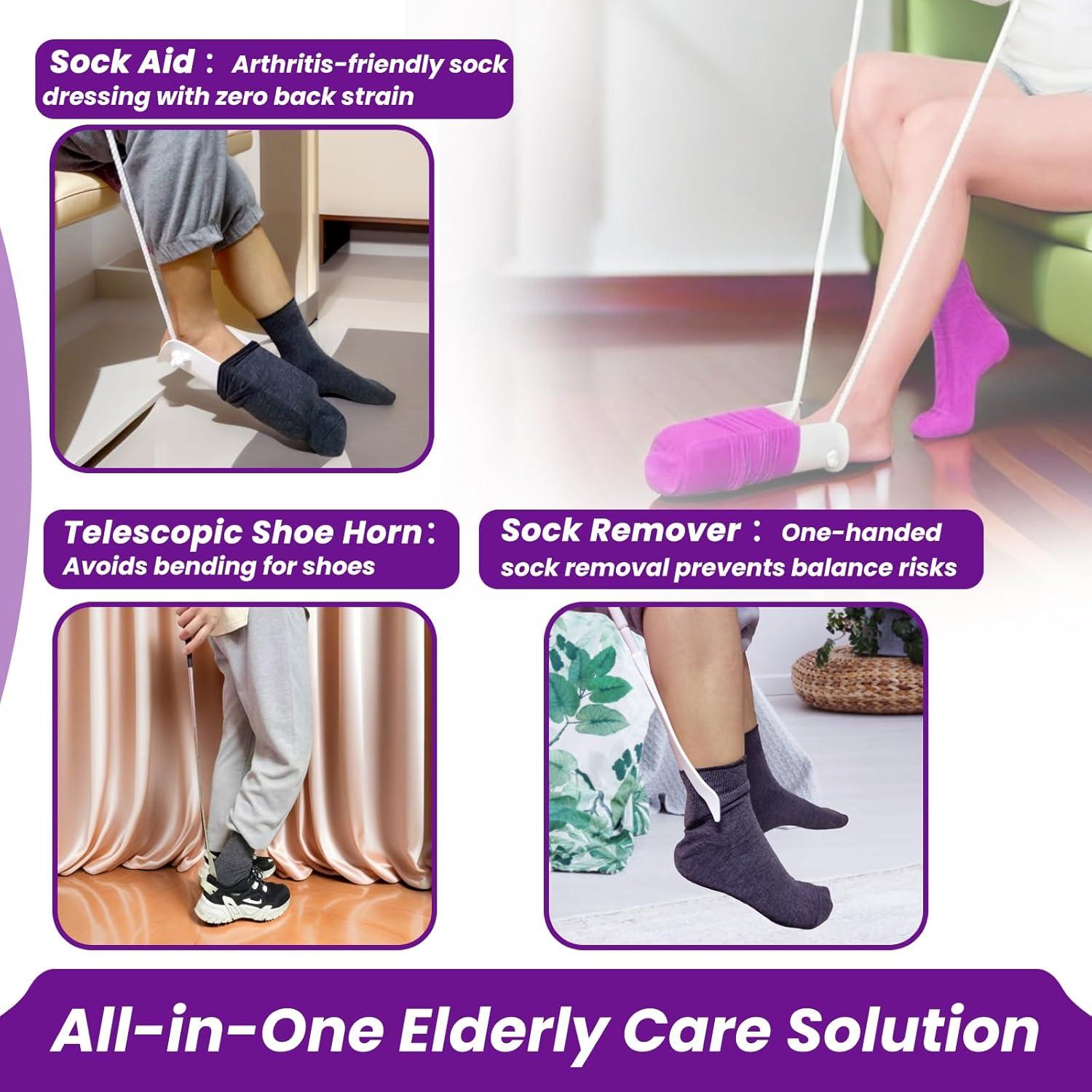 Kit de Ayuda para Poner Calcetines SHEINMED 3 en 1 para Ancianos