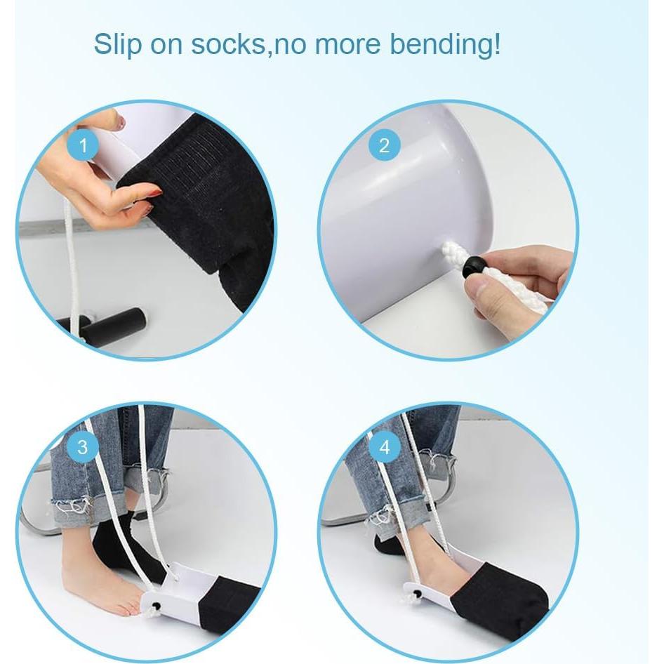 Dispositivo Asistente para Calzar Calcetines DILSIAI - Antideslizante