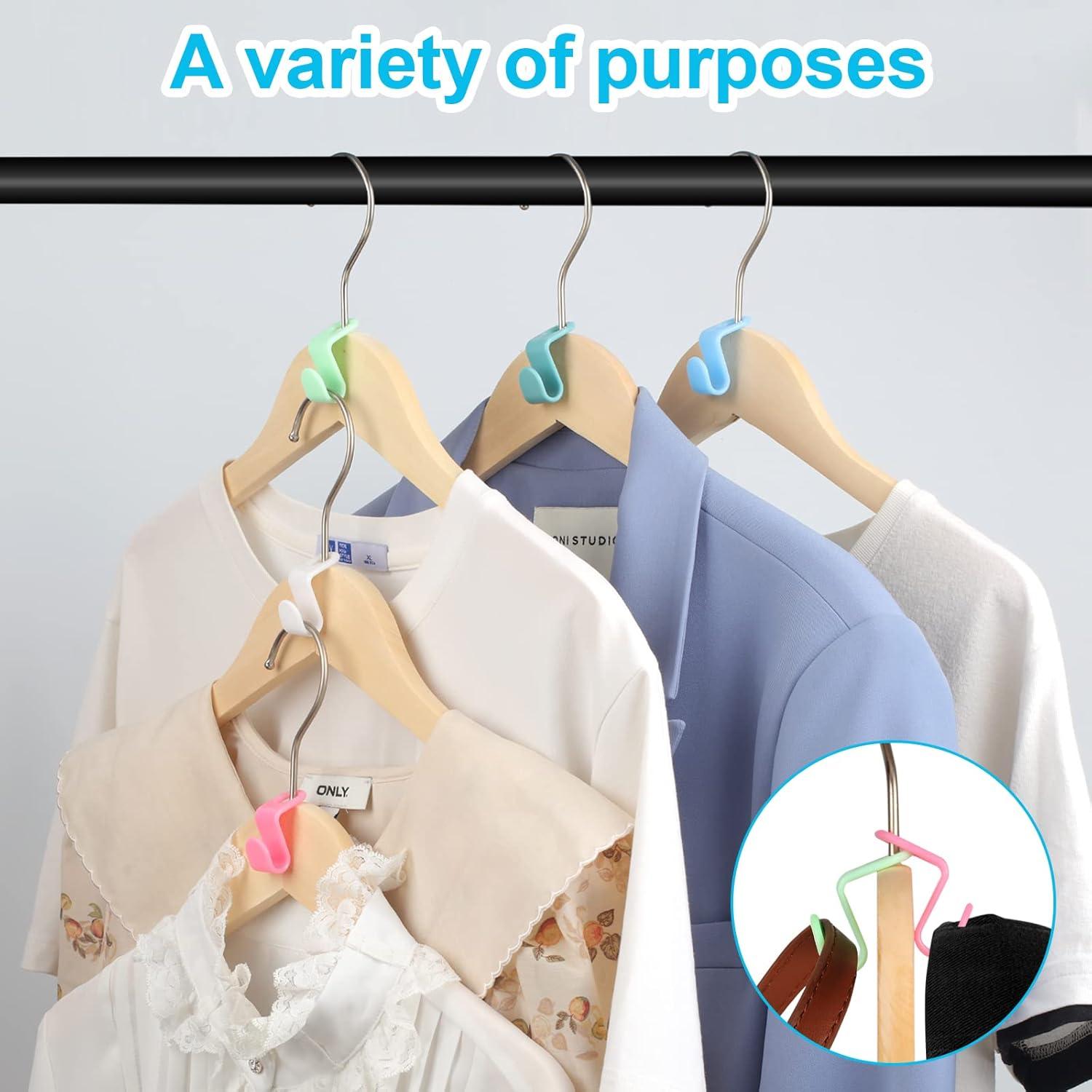 100 Ganchos Conectores para Perchas PECULA - Ahorra Espacio