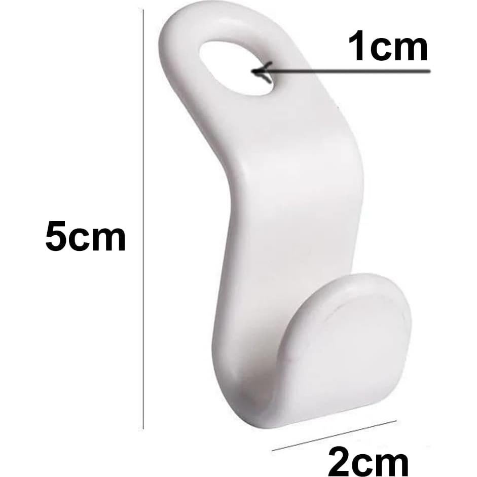 Ganchos para Perchas Otylzto 50pcs Ahorra Espacio Blanco