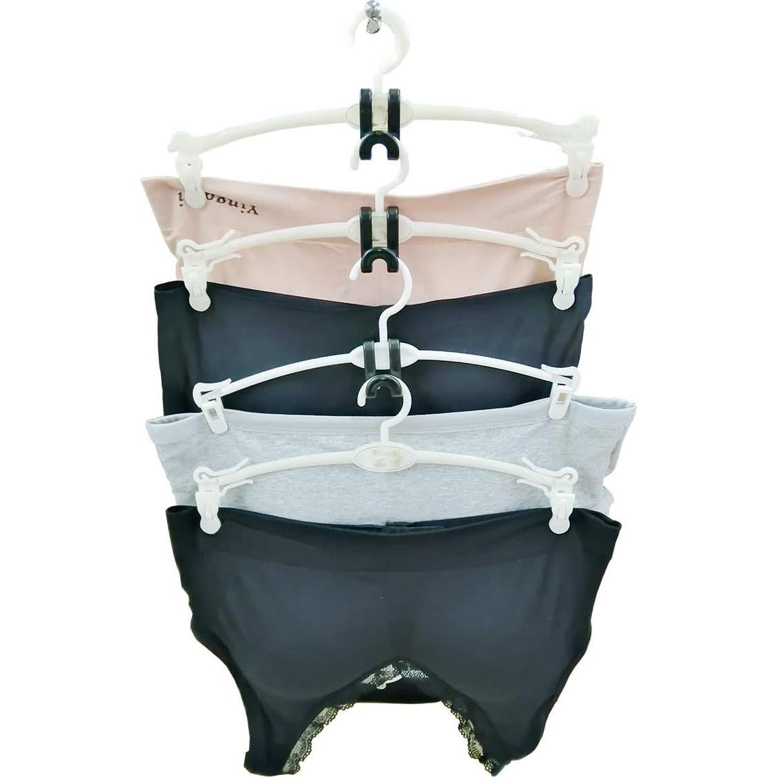 60 Ganchos Conectores para Perchas Kclongvs Ahorro Espacio Negro