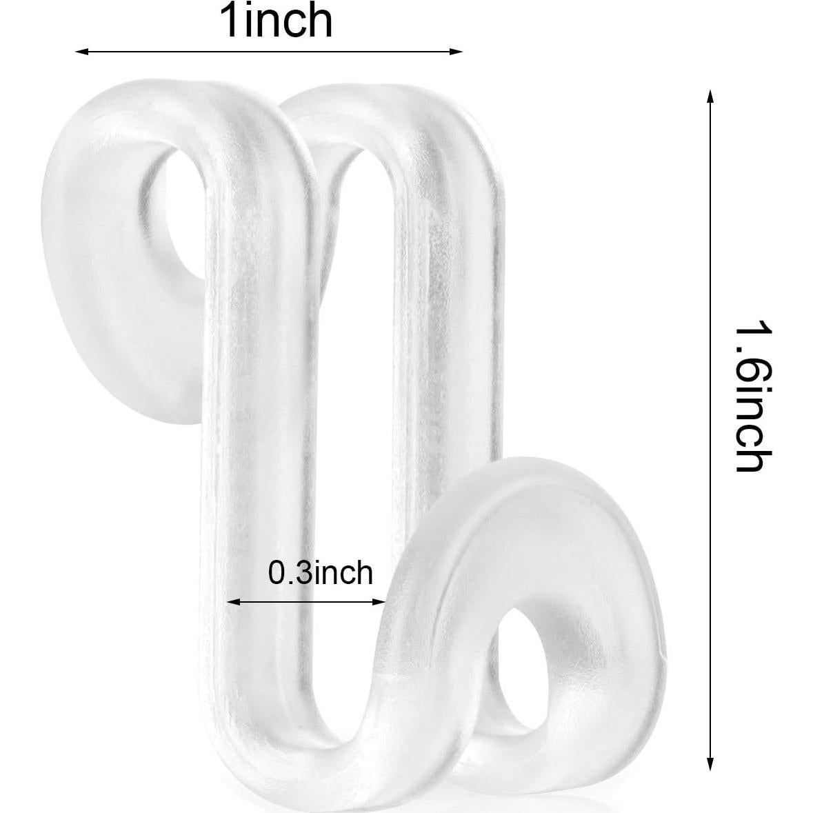 Ganchos para Perchas Mlici Transparentes Ahorra Espacio 60 Piezas