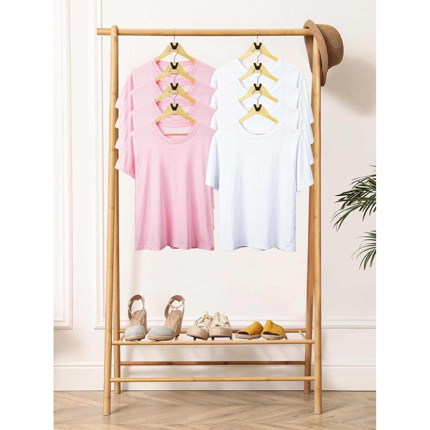 Ganchos Conectores de Perchas Smartor 60 Piezas Negro